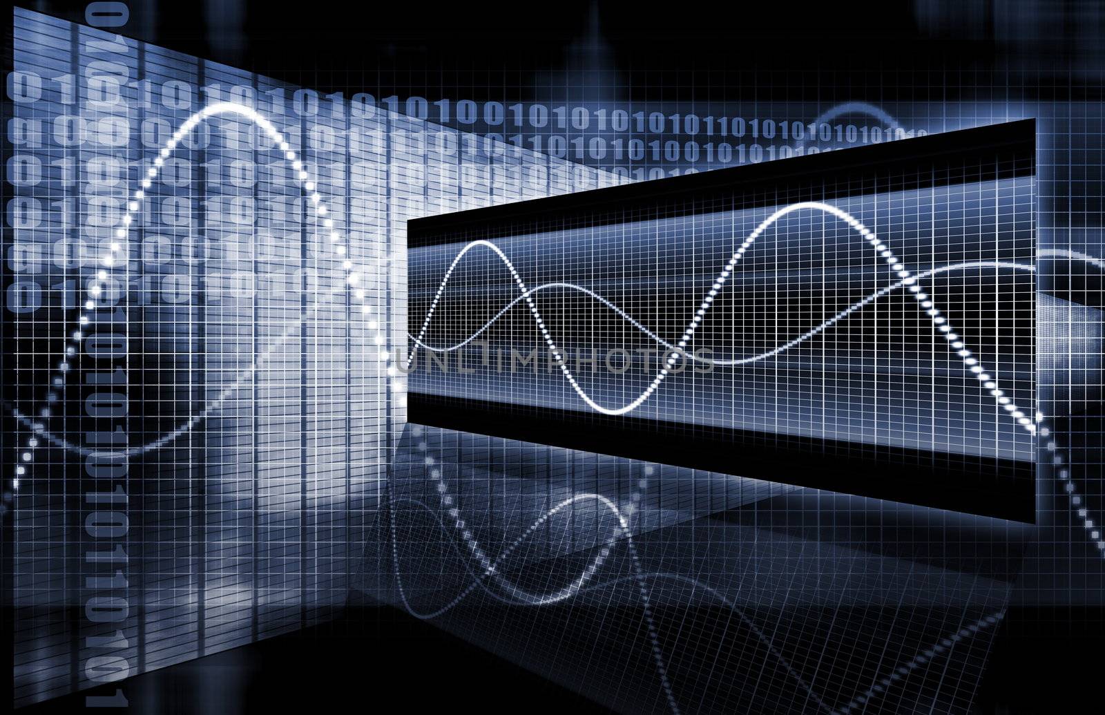 A Business Technology Abstract Art Background