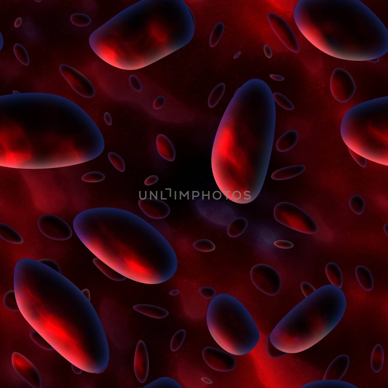 Red Blood Cells Seamless Background as Art