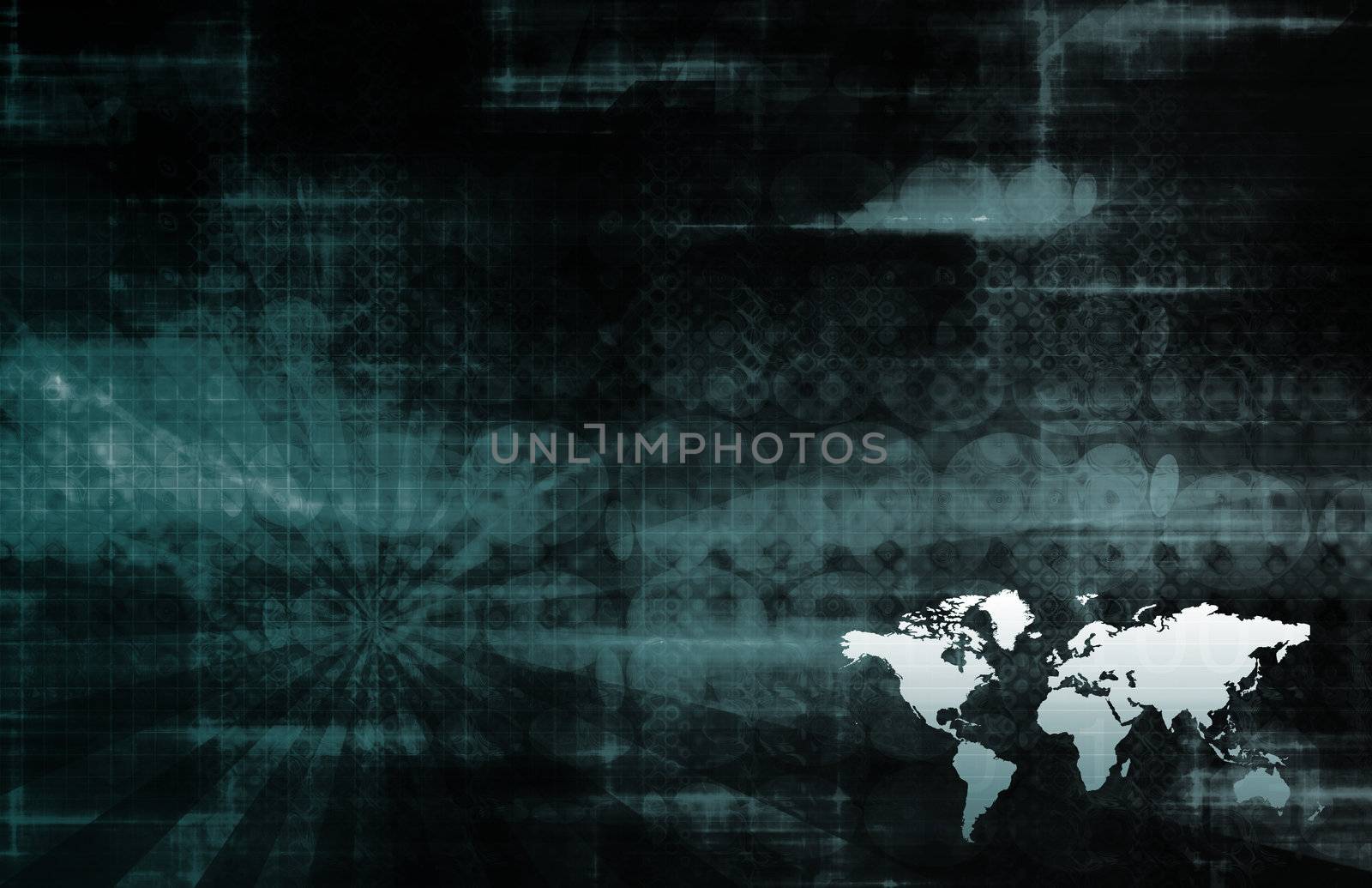 Digital Economy Abstract Business Concept as Art 