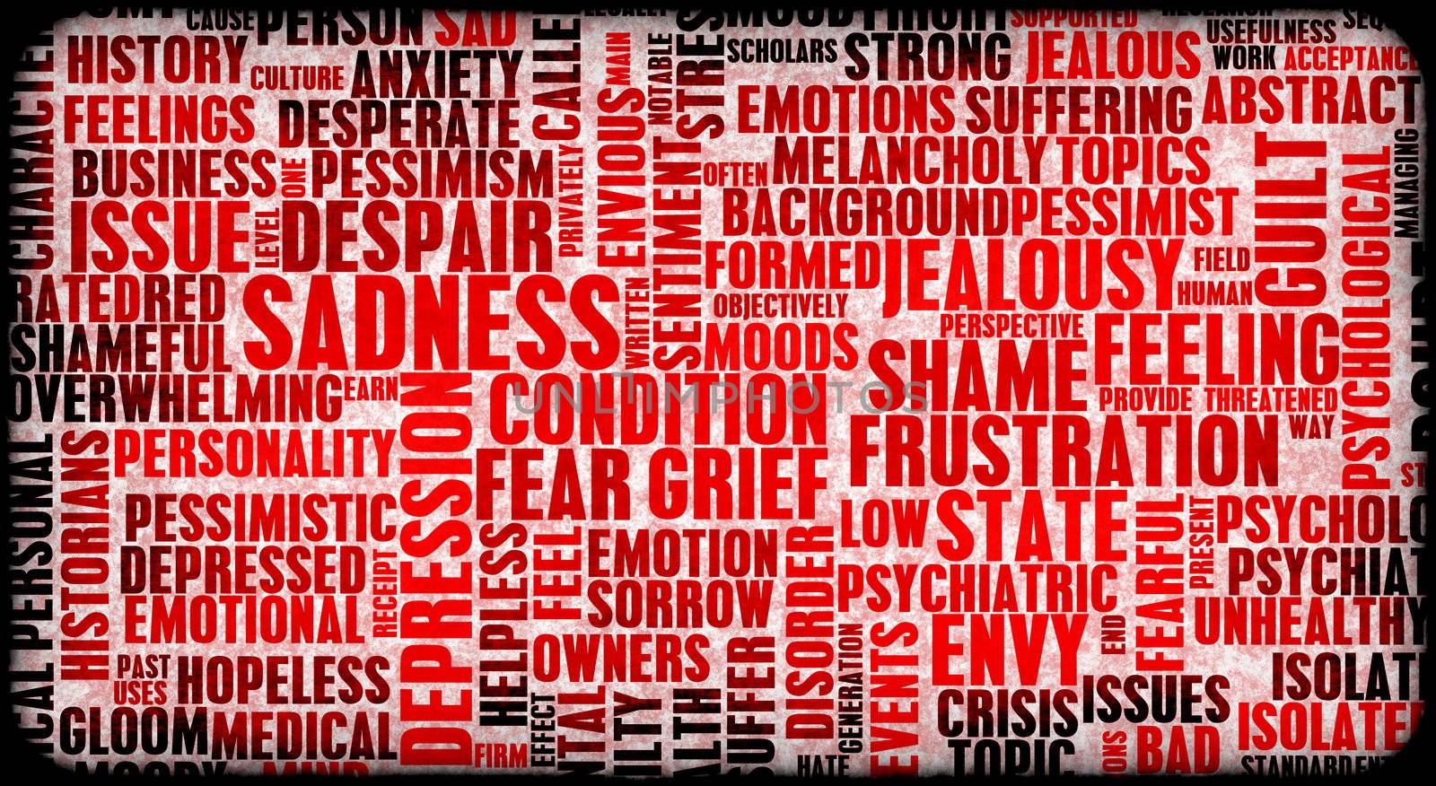 Negative Emotions Building Up Stress As Art