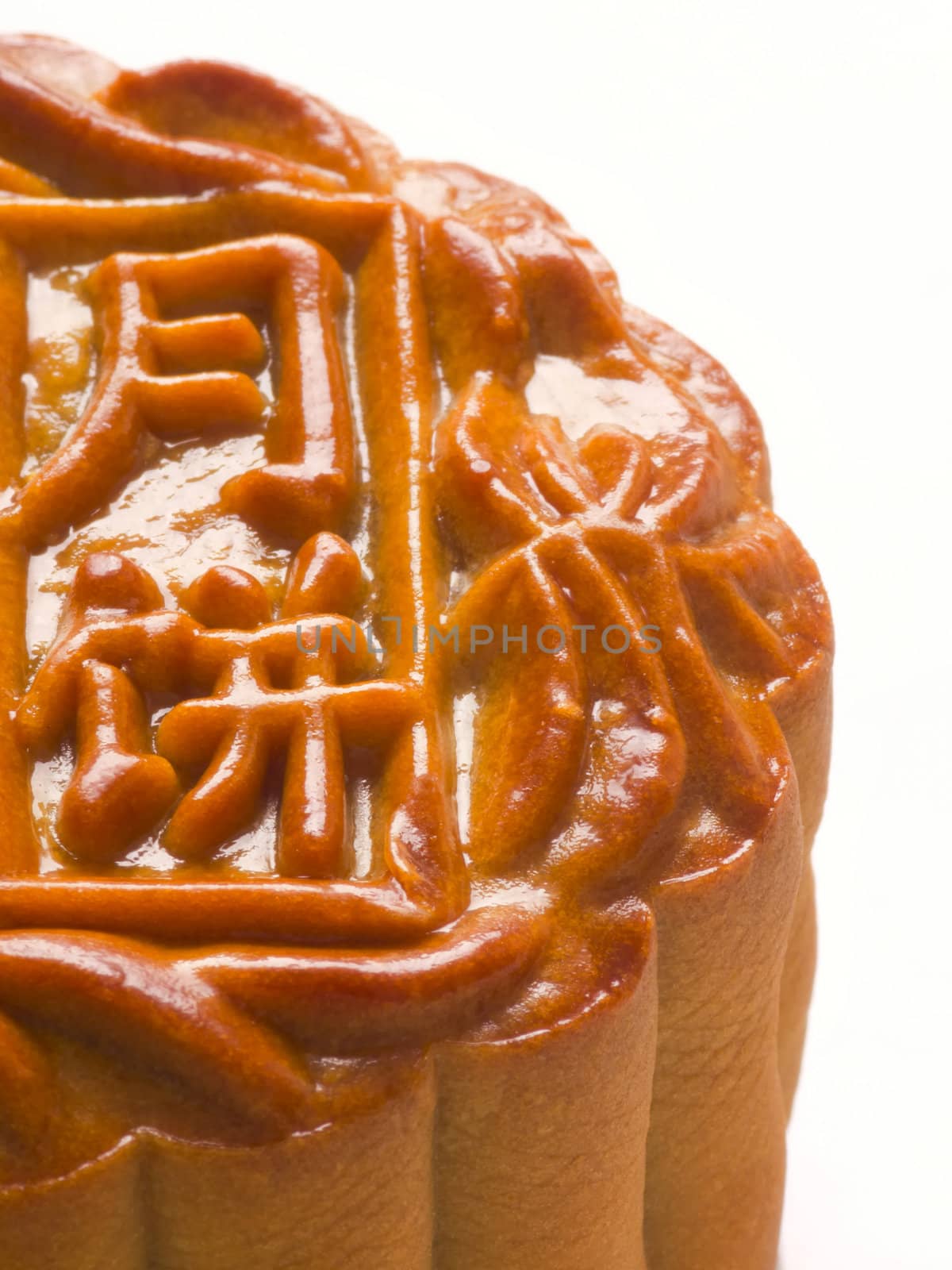 close up of traditional chinese mooncake
