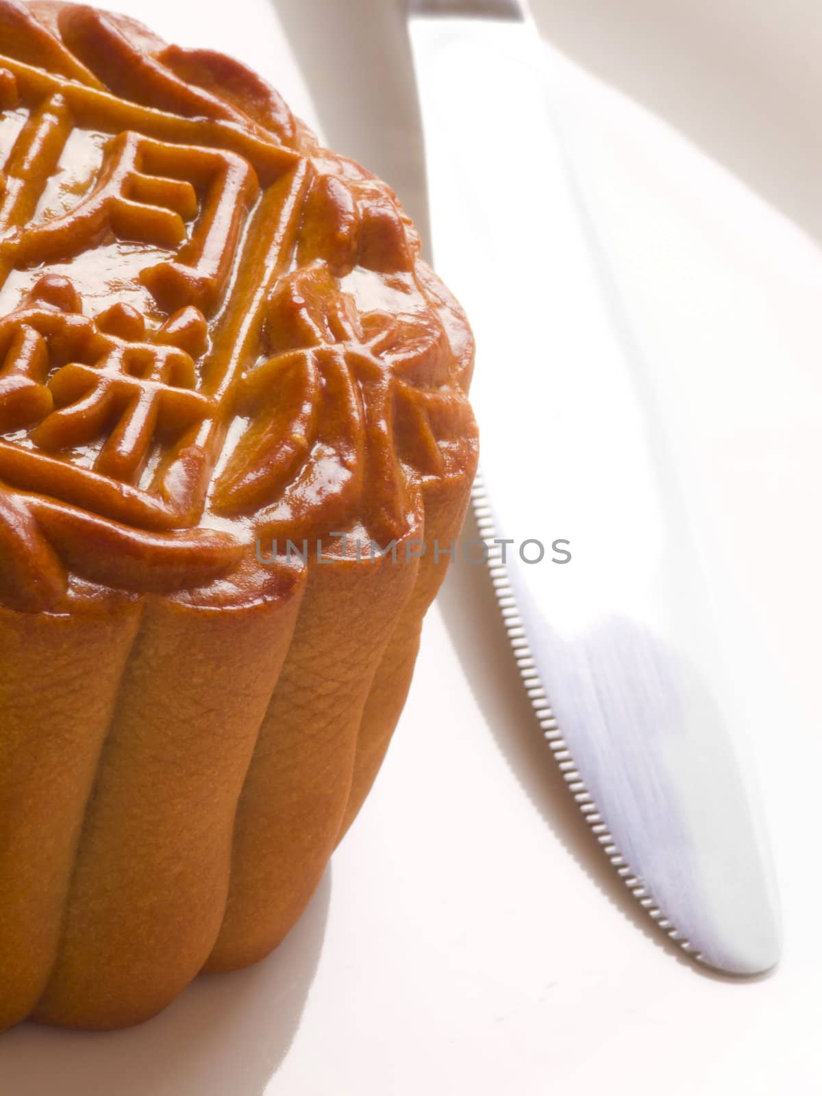 close up of traditional chinese mooncake