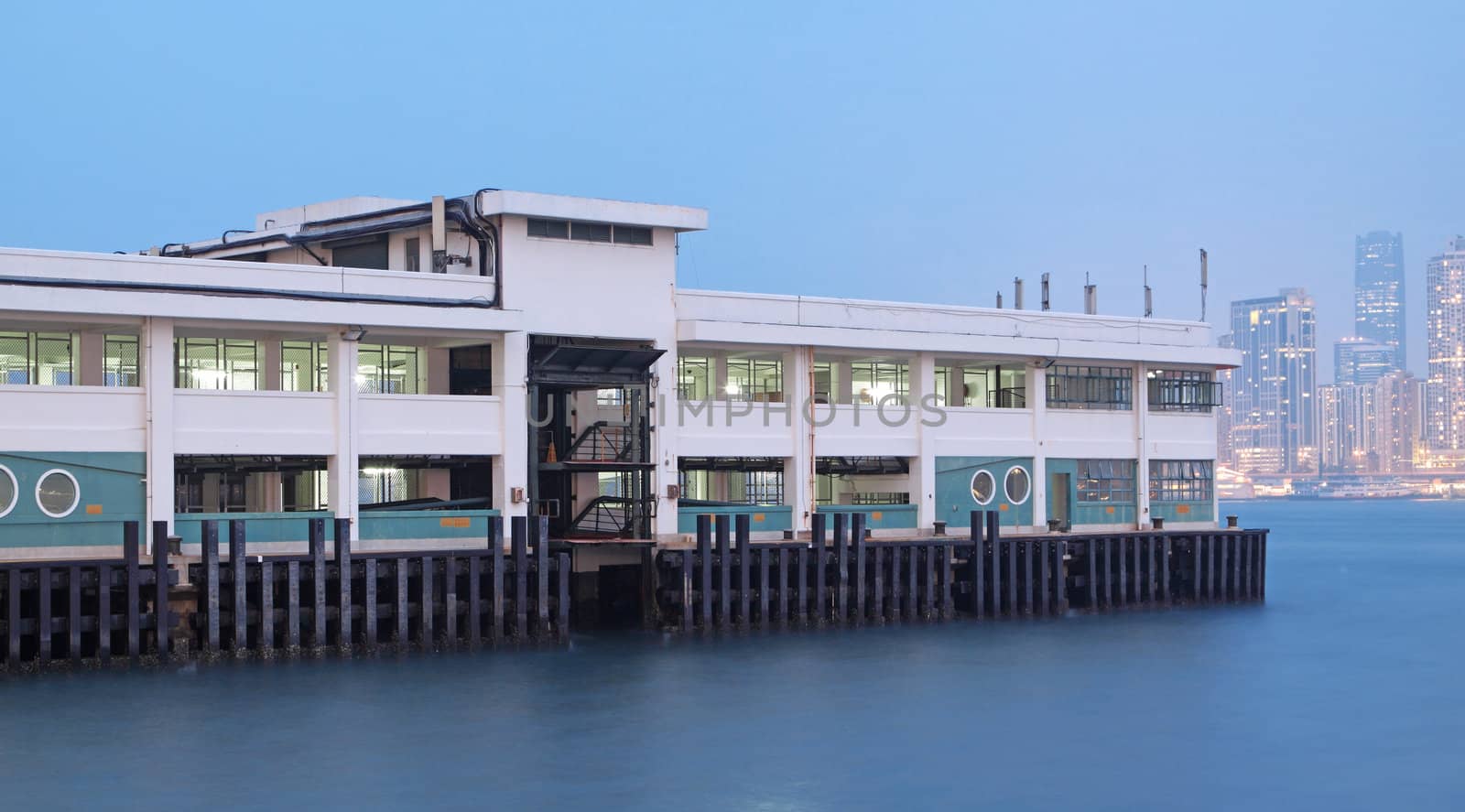 Ferry Pier to remote island of Hong Kong 