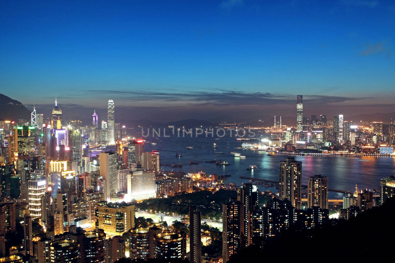 Sunset in Hong Kong 