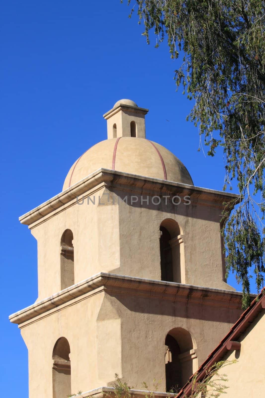 Bell Tower with blue sky in the background