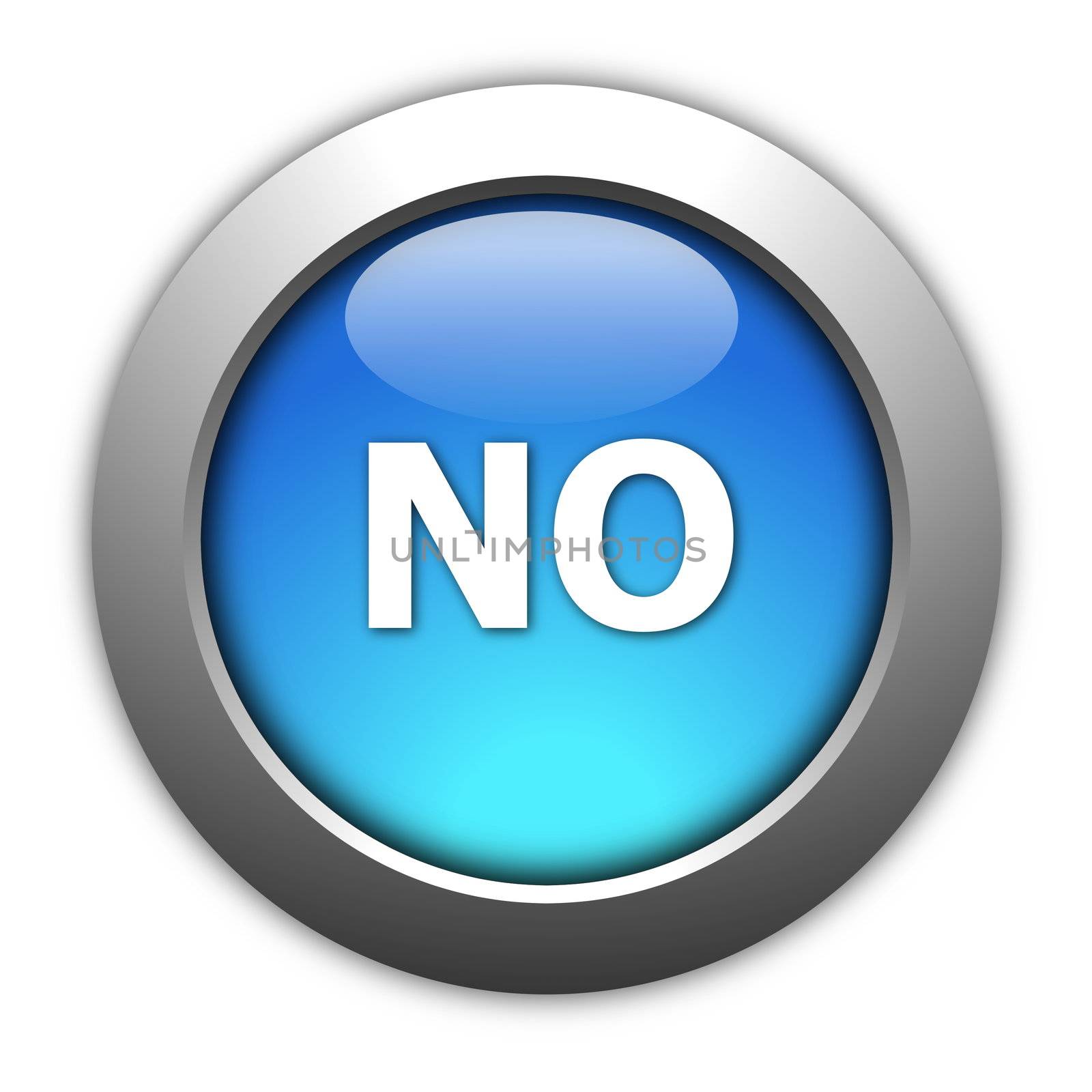 illustration of yes and no button for internet website