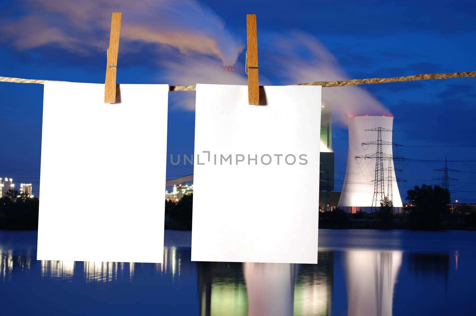 blank sheet of paper on a background