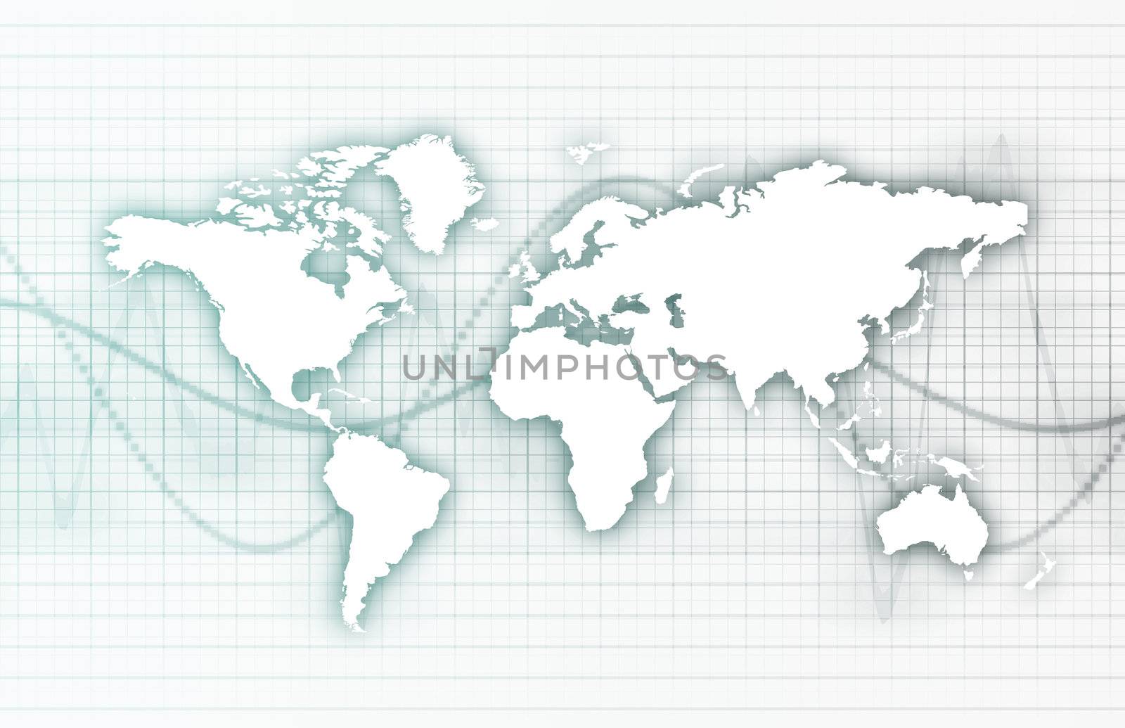 Technology Business Corporate World Art in White
