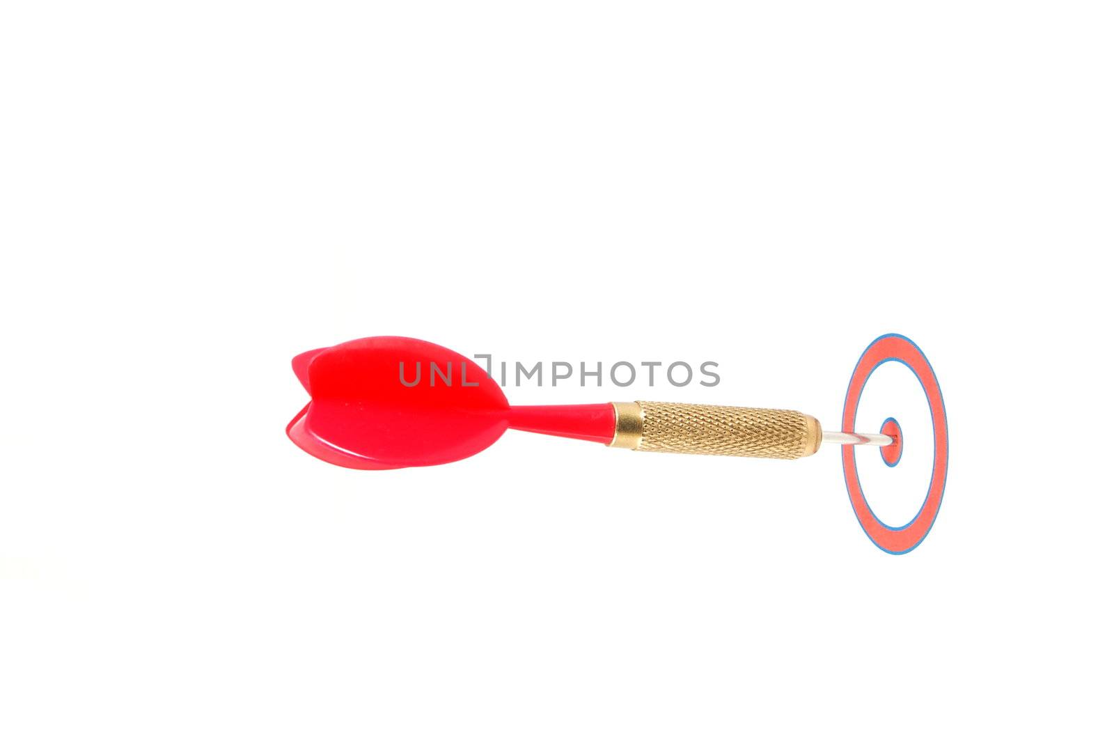 successful dart arrow hit the target or the objective or goal