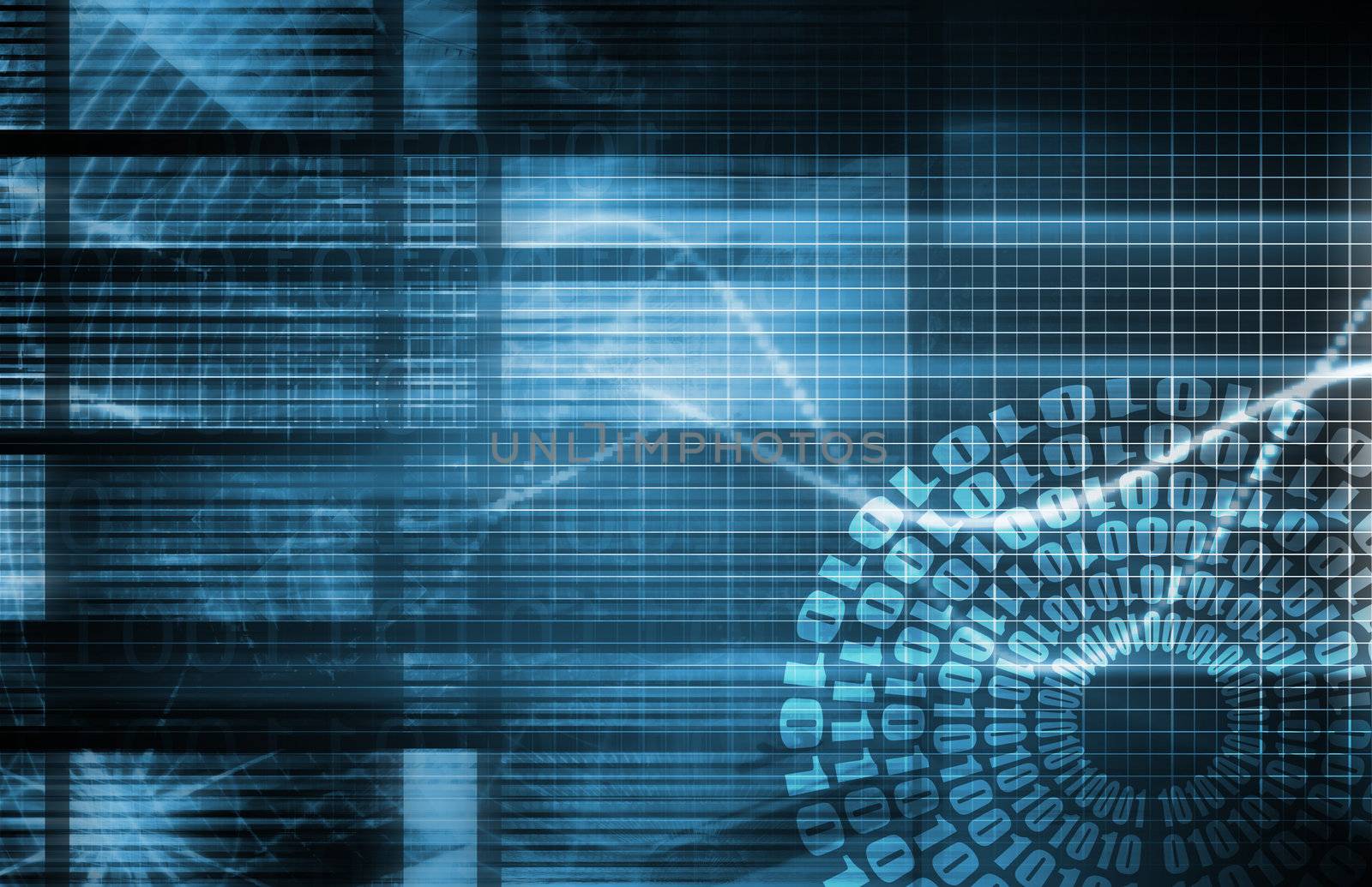 Technology Background as a Digital Abstract Art