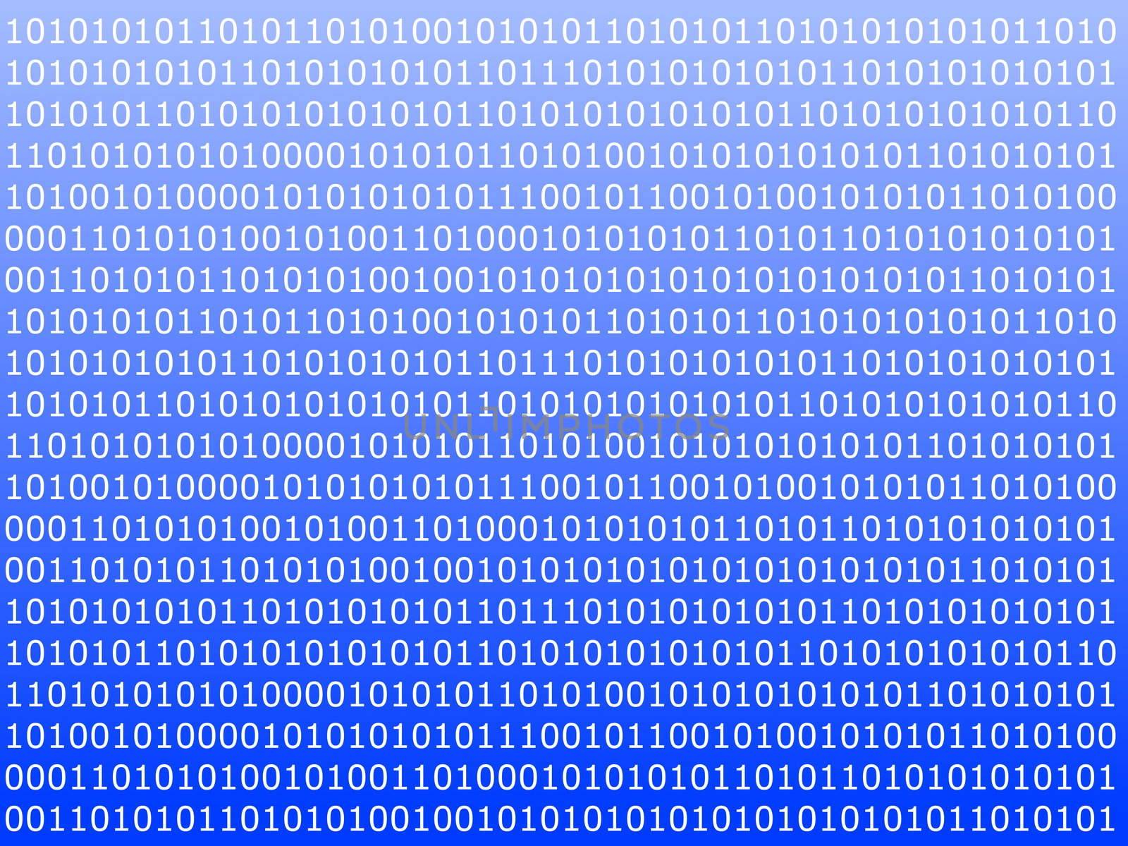 binary computer data background with 1 and 0