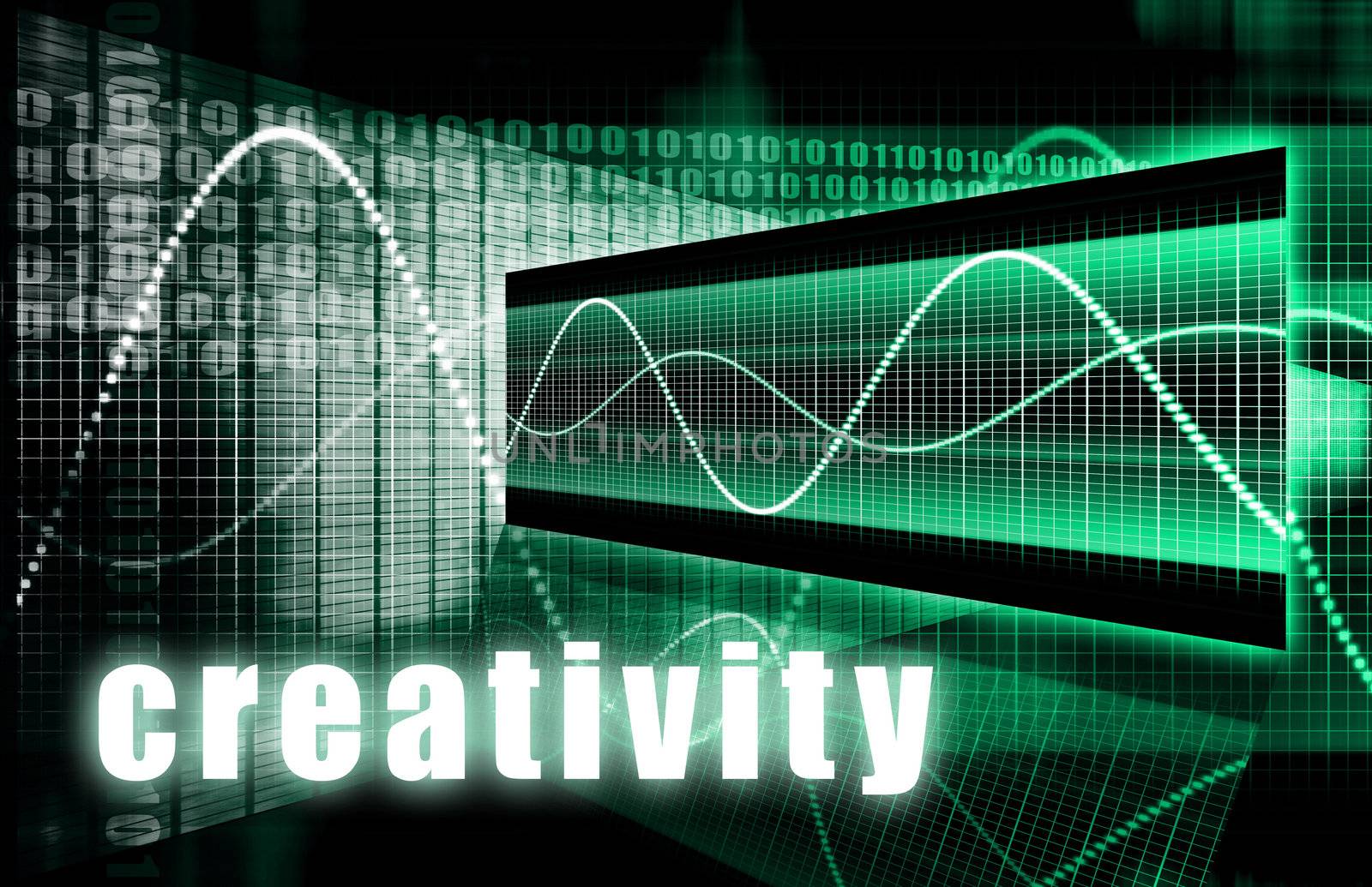 Creativity Business as a Art Concept Background