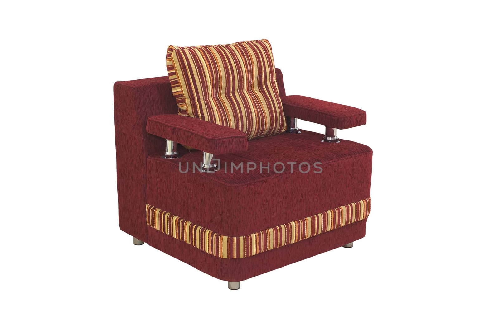 A armchair isolated on a white background