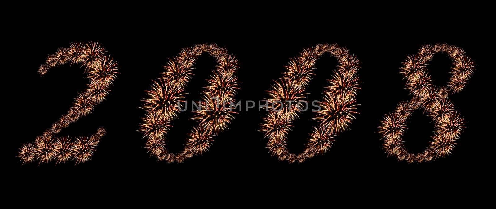 Firework for date 2008. 11811 x 5000 pixels.