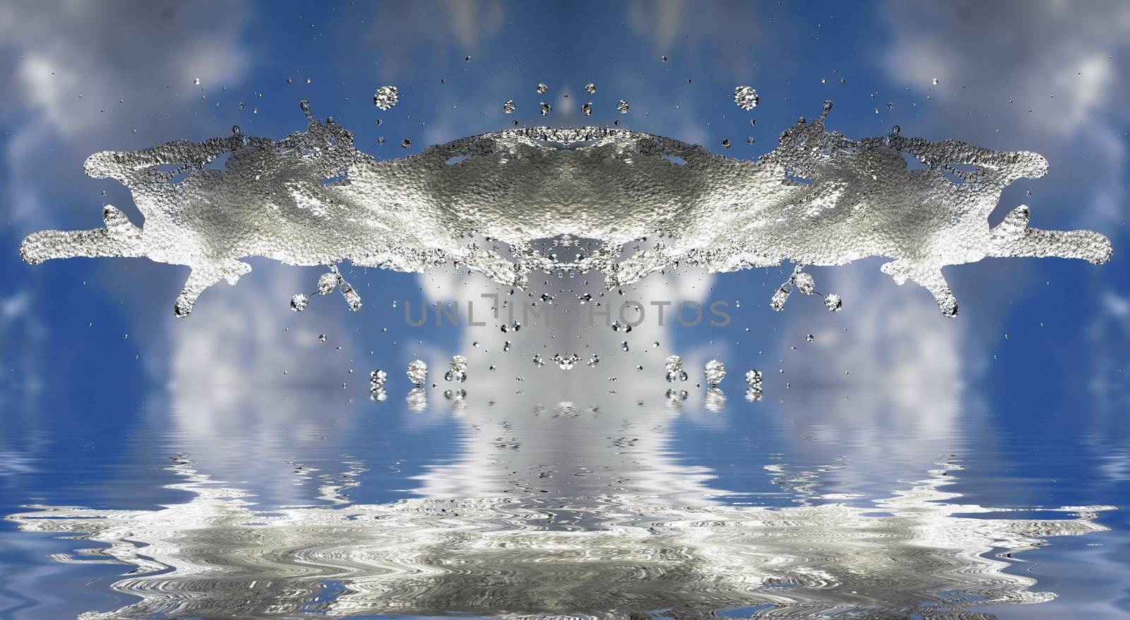 High speed capture of splashing, flowing, or jet water