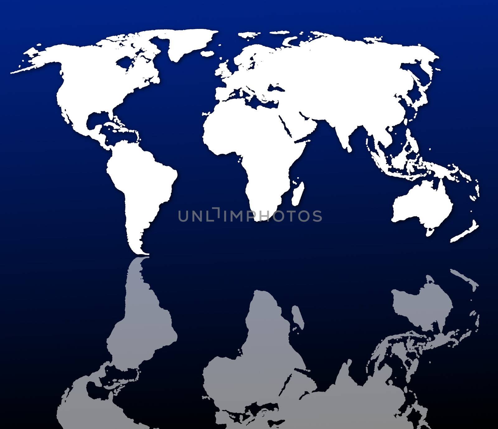 world map or globe with all continents