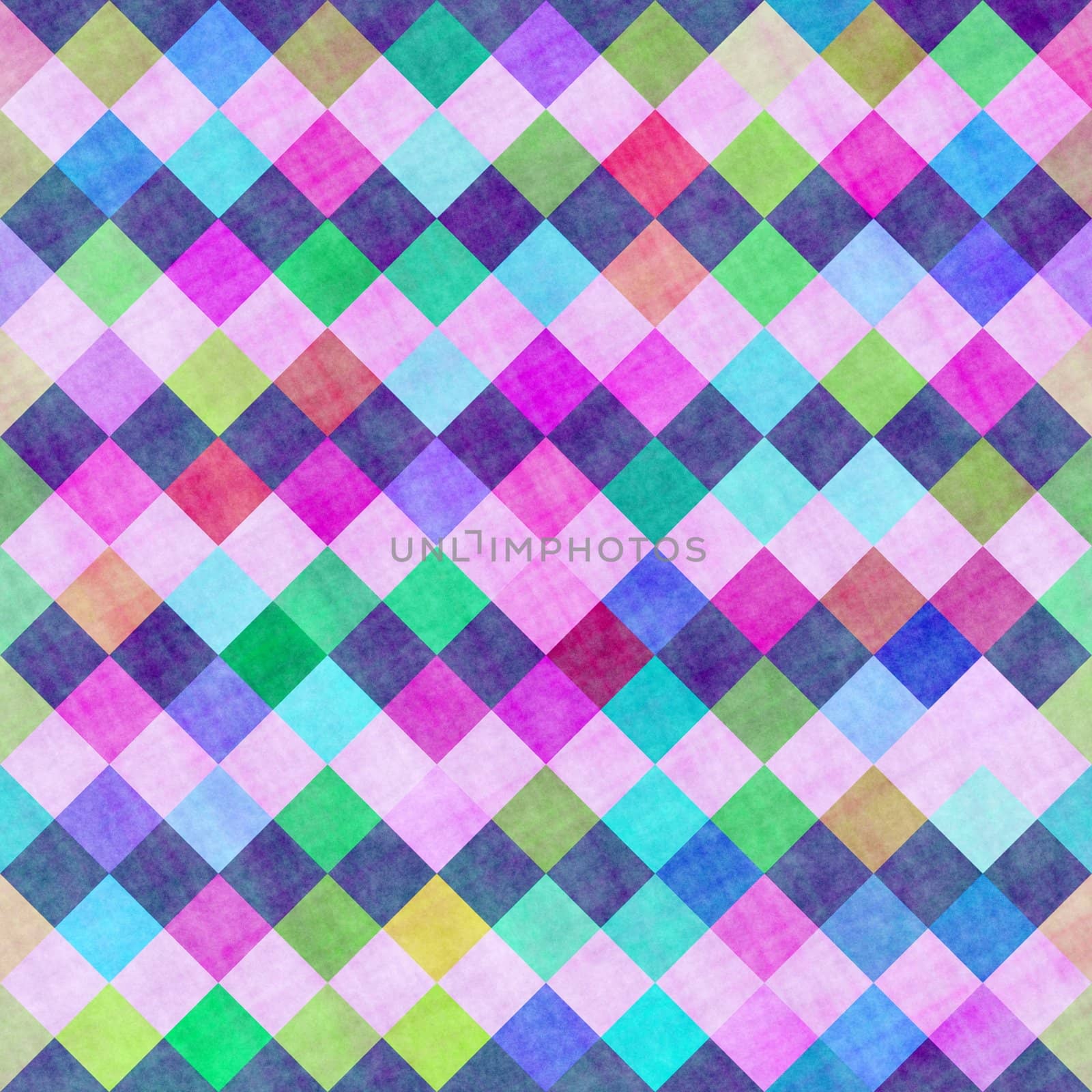 seamless texture of colored checkered fabric