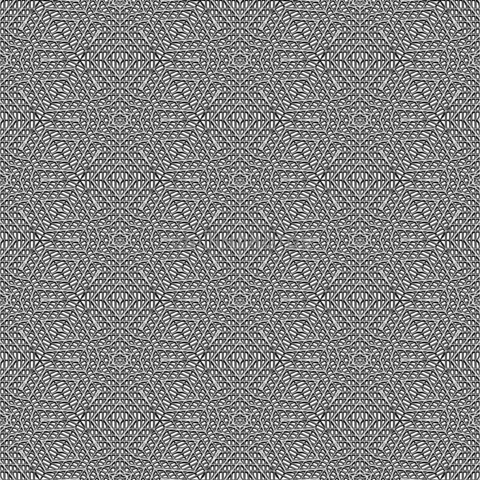 seamless texture of monochrome grey lace in ornament structure