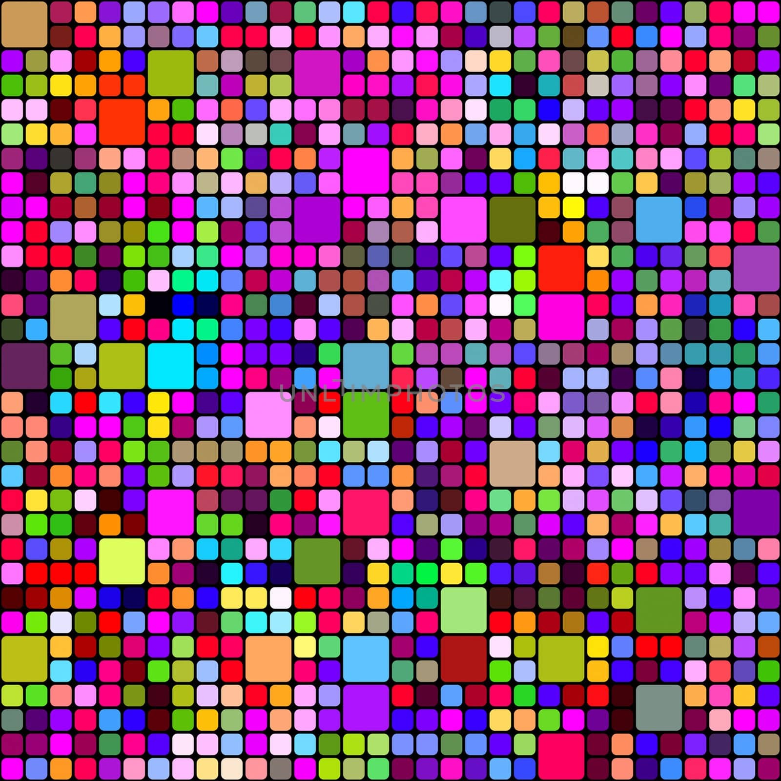 seamless texture of bright random colored shapes