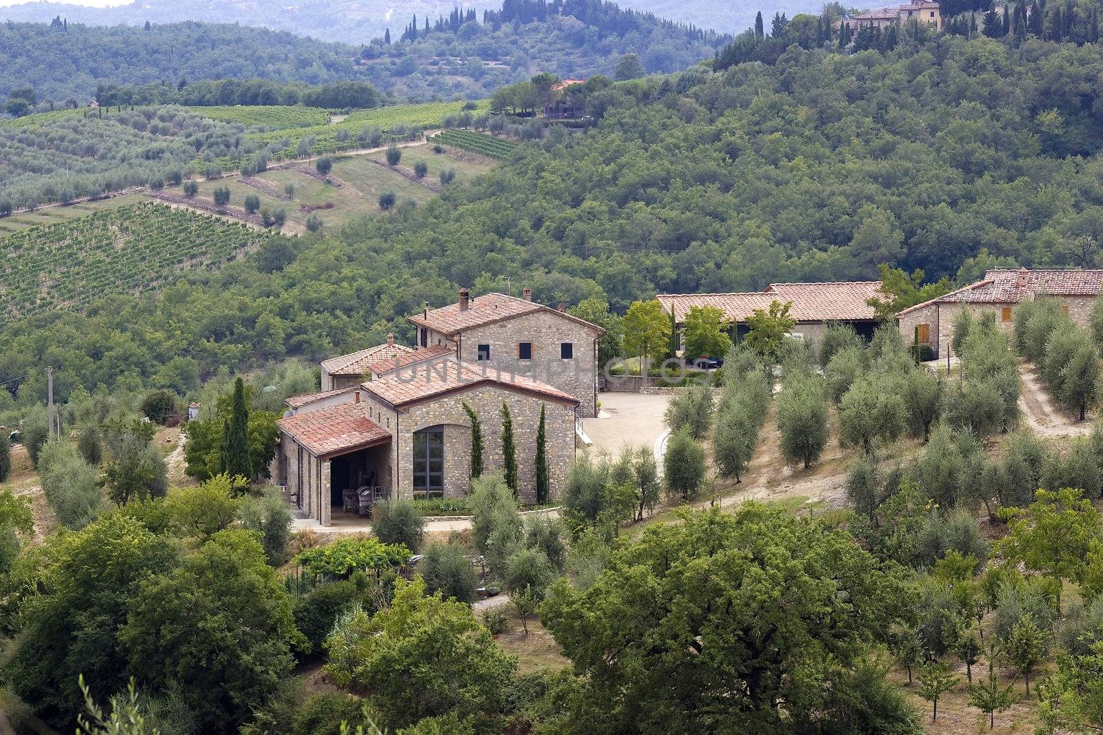 typical tuscan house