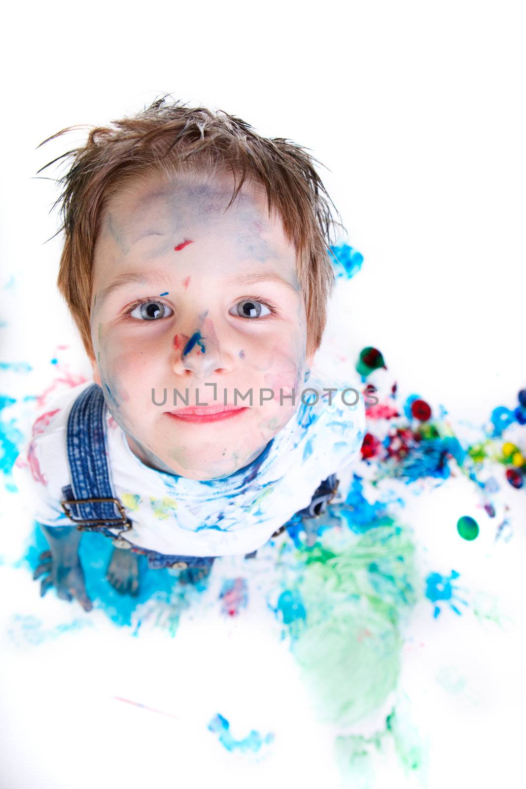 Boy painting by shalamov
