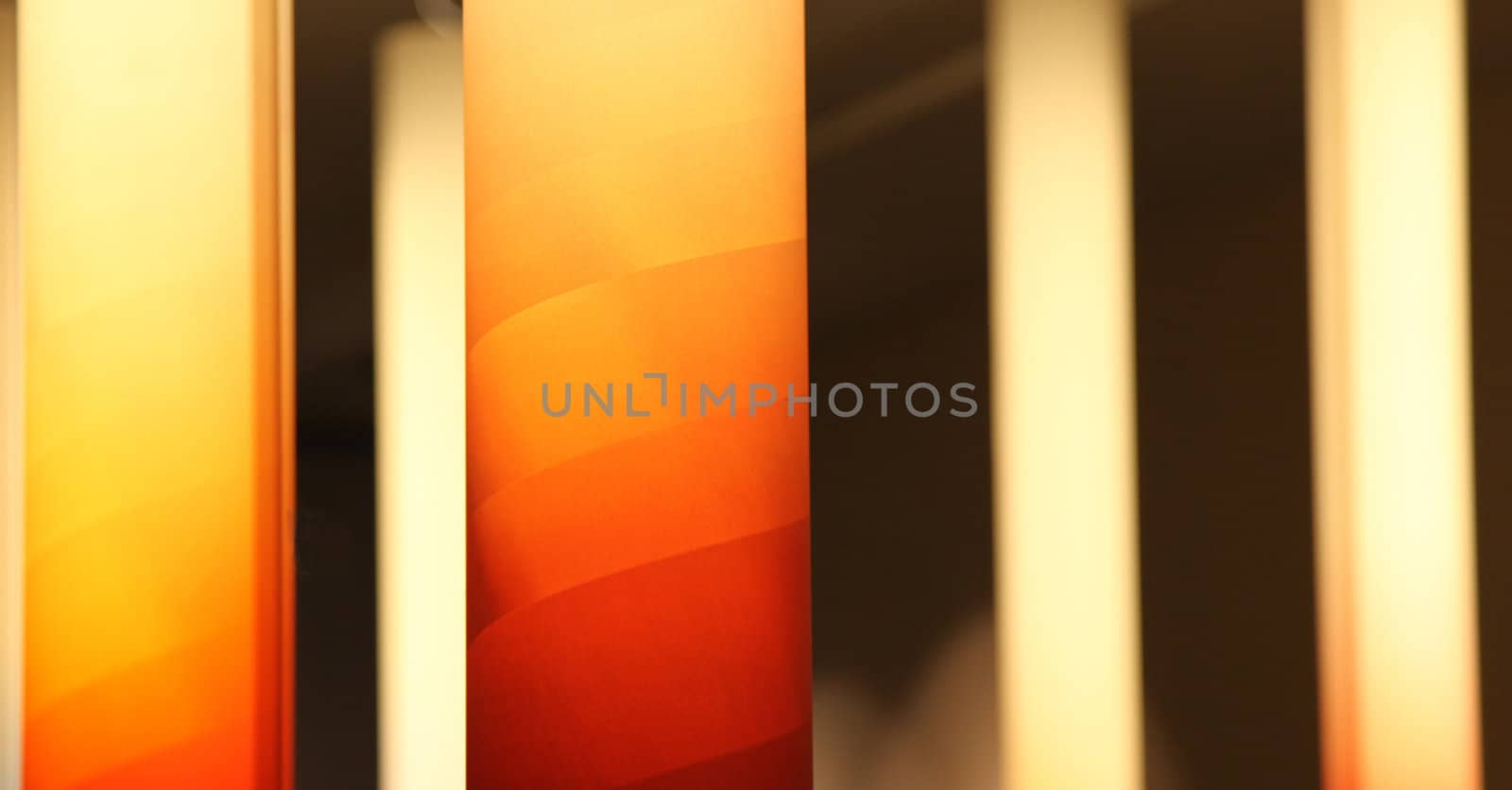 Orange Light tube abstract
