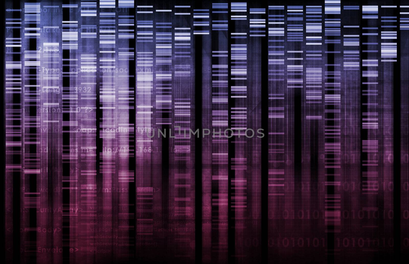 Science Technology Data as a Abstract Art