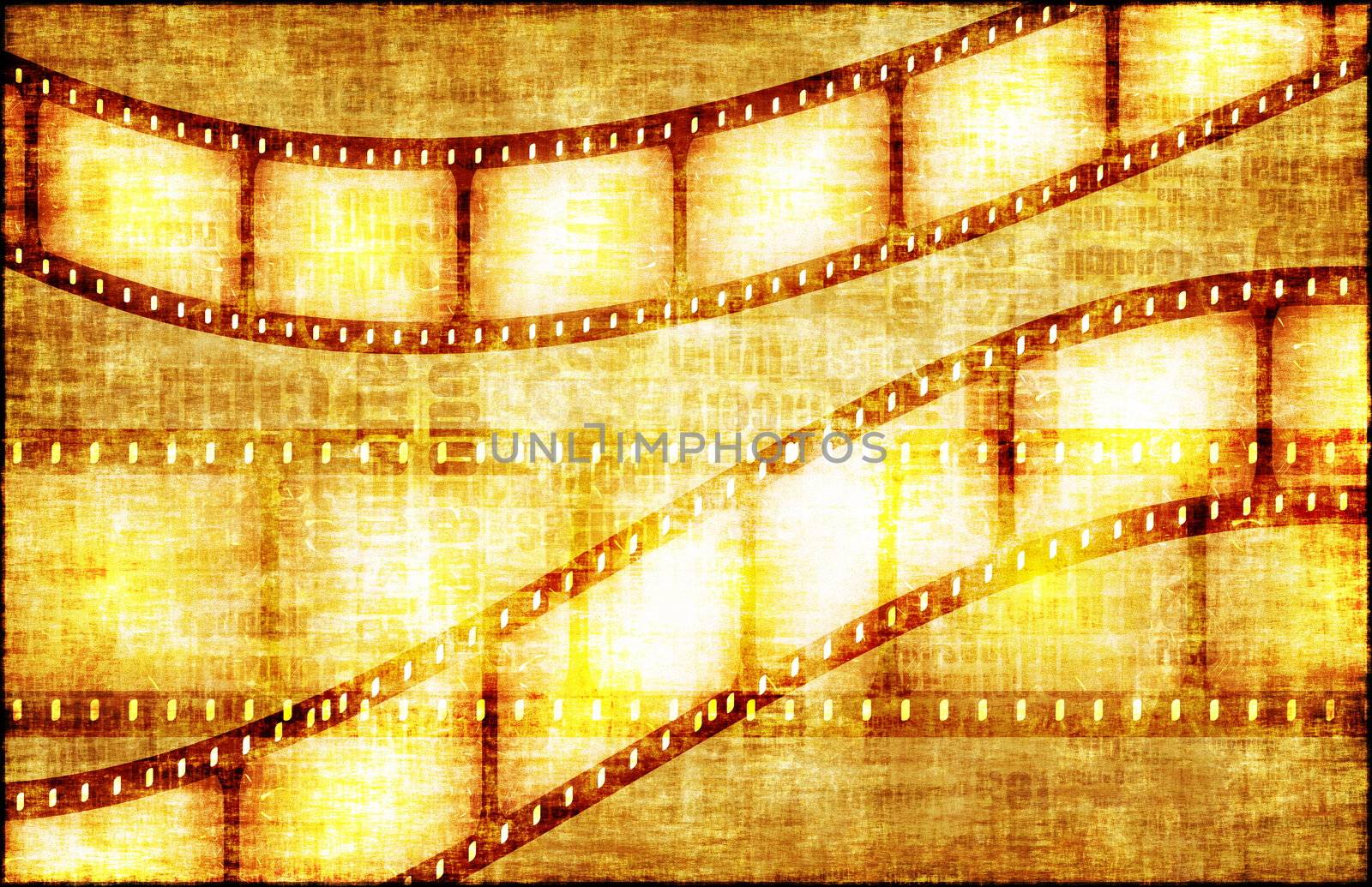 Artistic Grunge Backdrop with Film Rolls Art