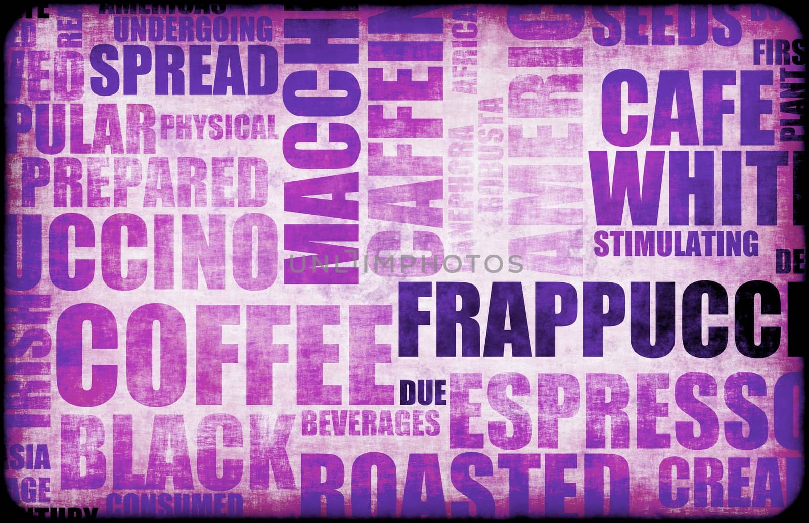 Purple Coffee Menu Beverage as a Art Background