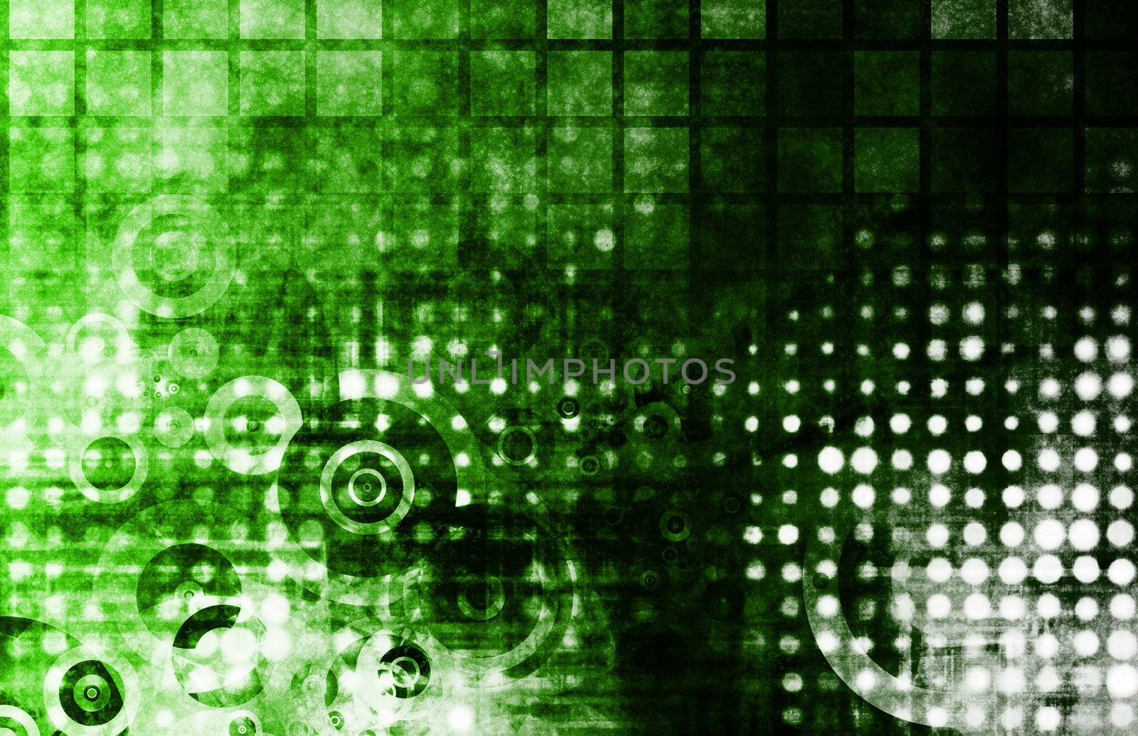 Abstract Grunge Background With Digital Media Art