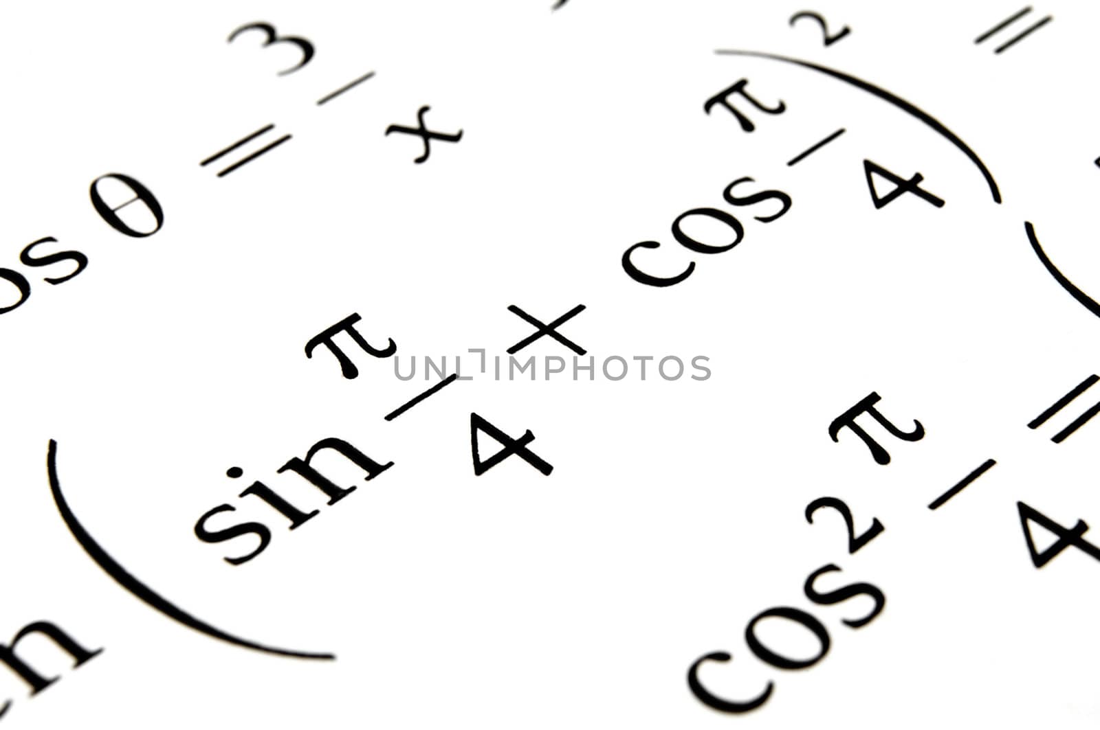 Algebra formulas close up. by FER737NG