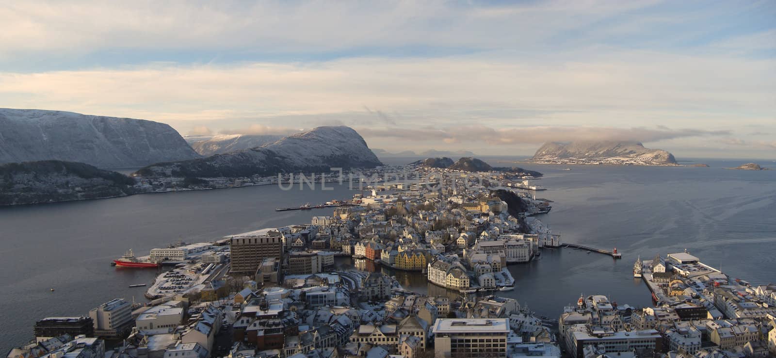 Panoramaphoto of Aalesund