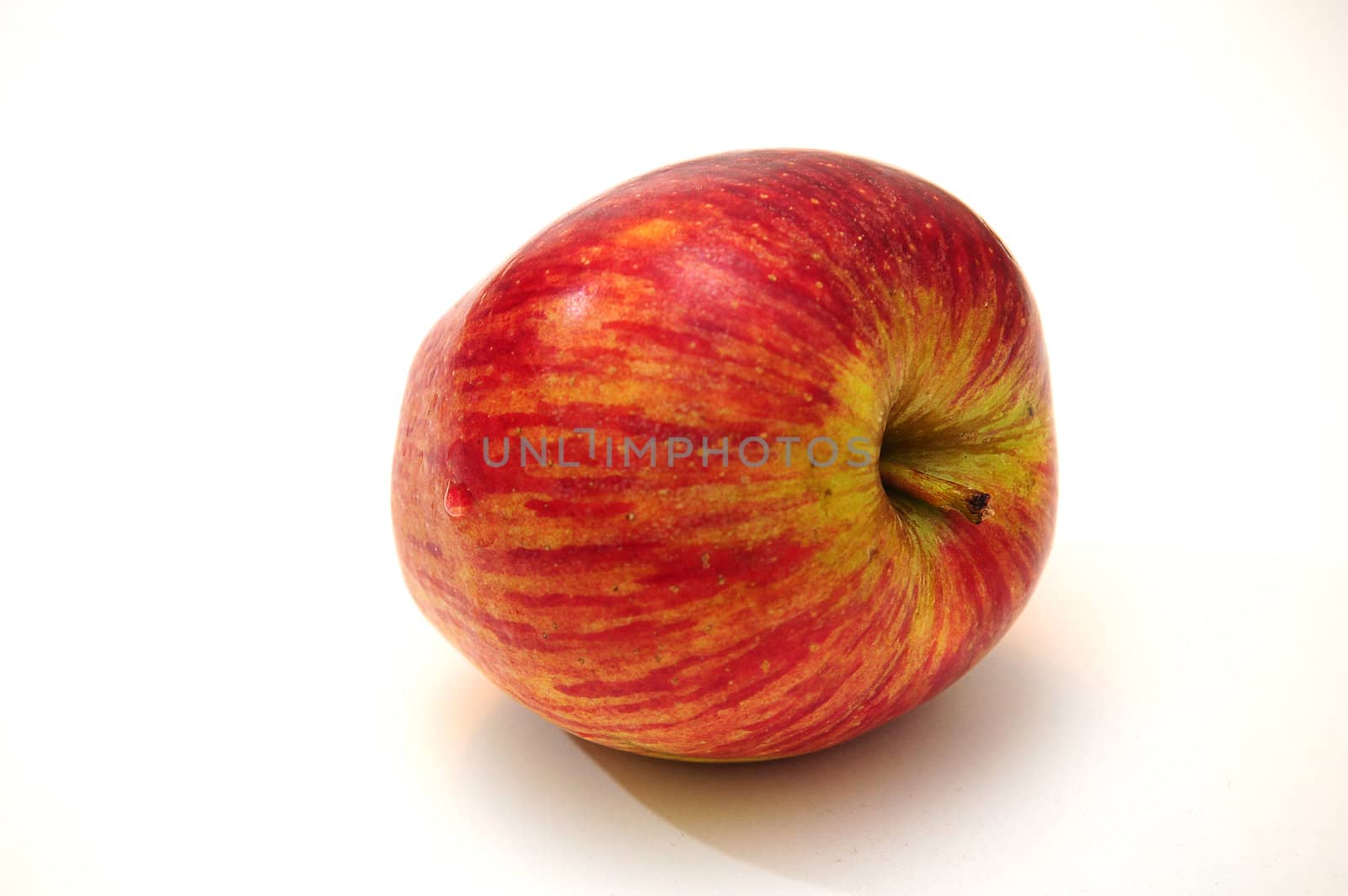 Apple on a white background .