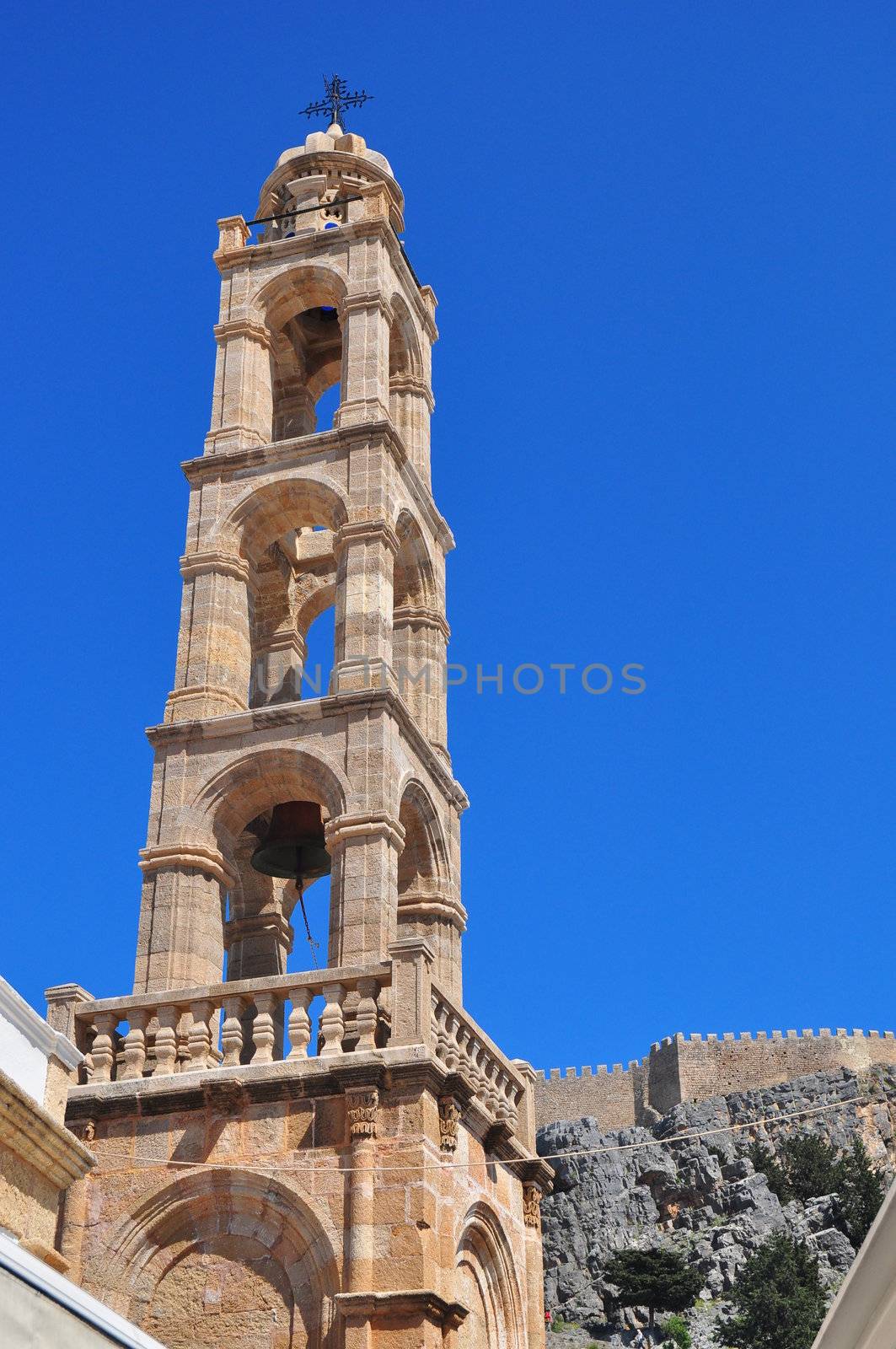 Chapel in Lindos Town, Rhodes, Greece