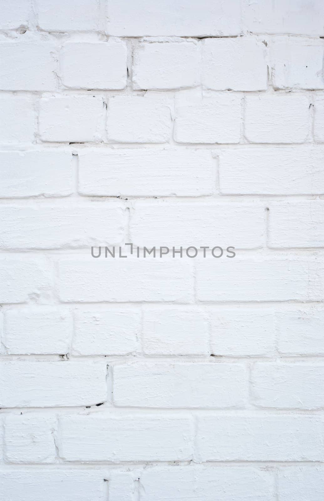 Background with old white painted brick wall