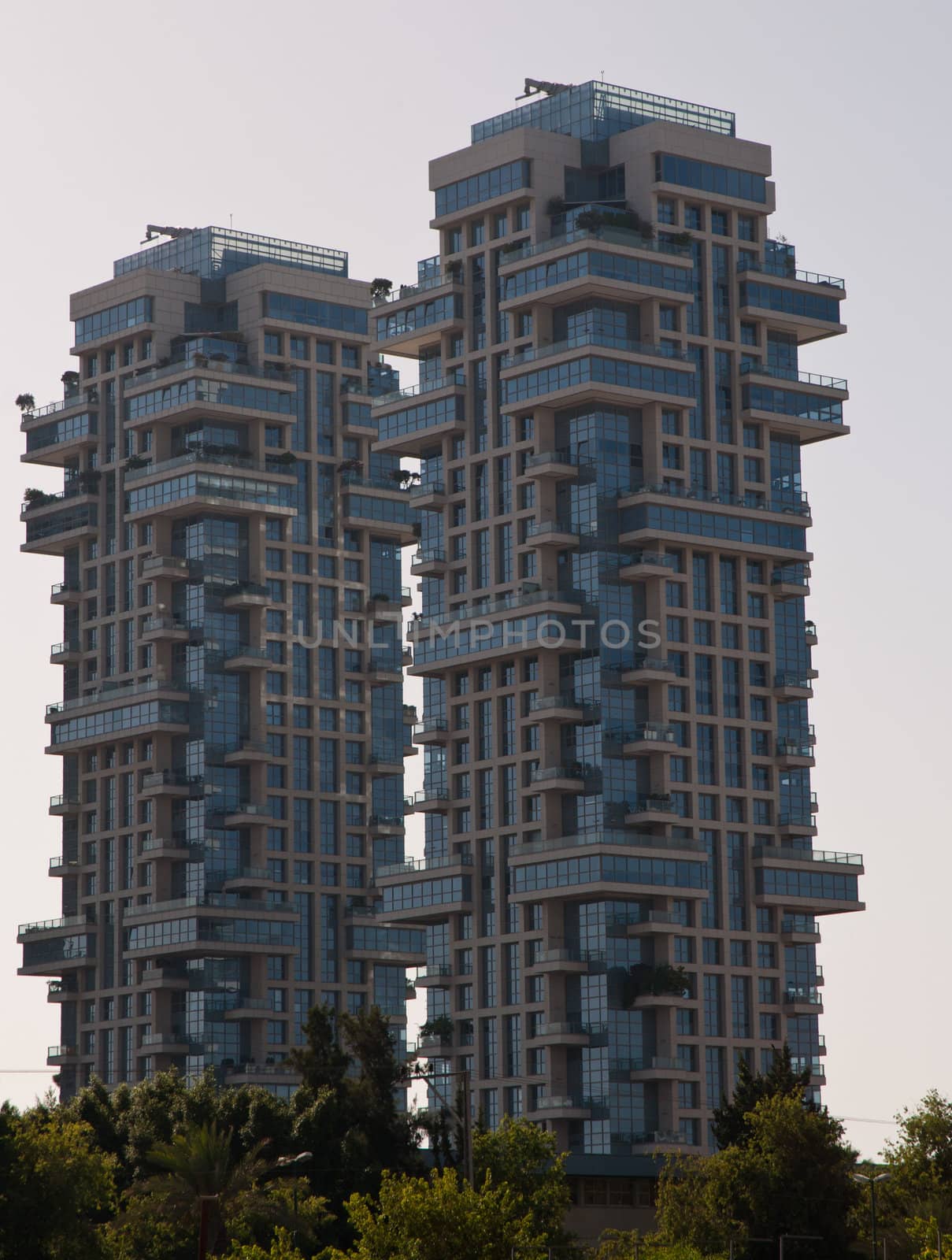 Roof of the buildings at Tel-Aviv .
