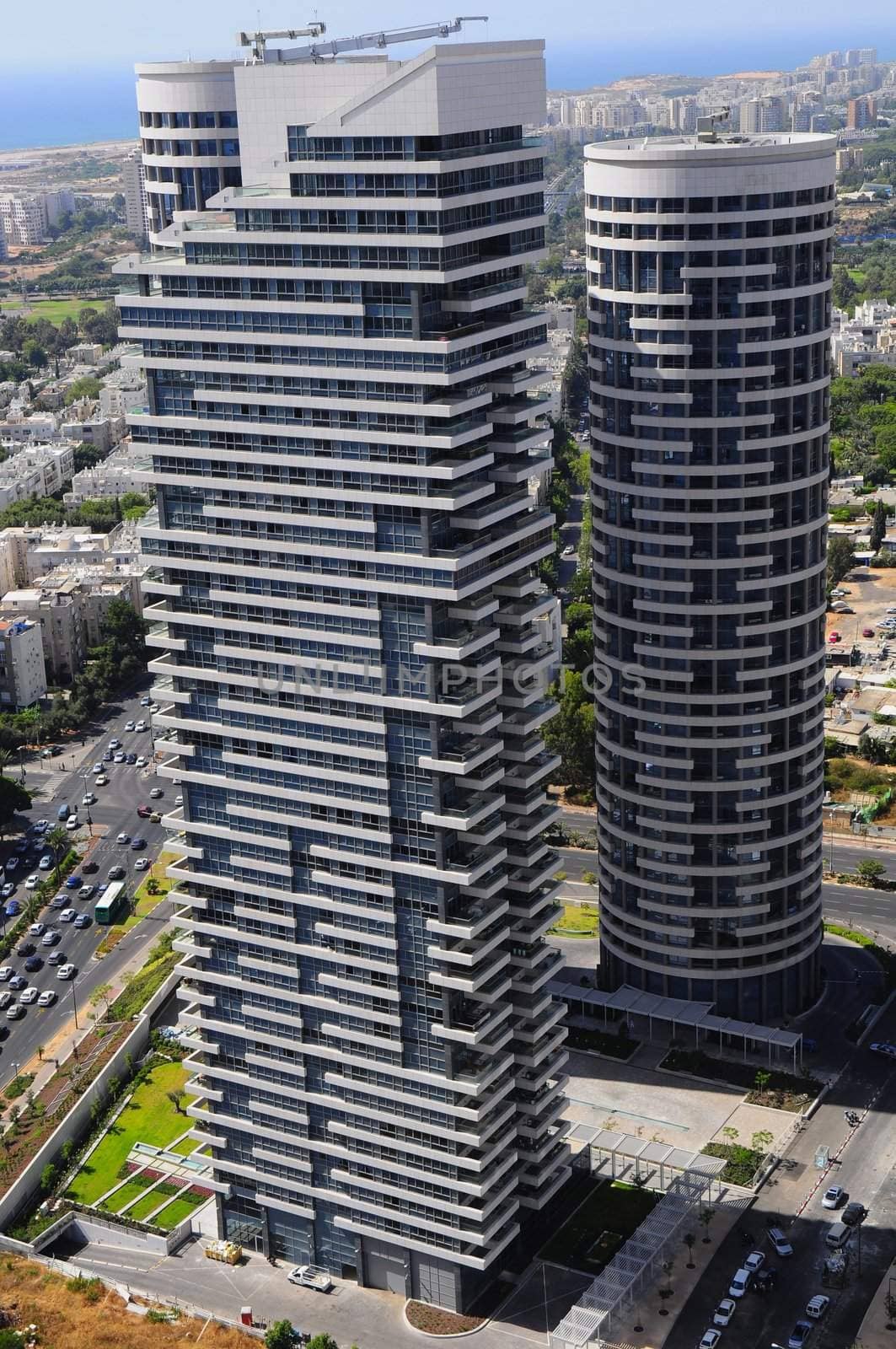 Roof of the buildings at Tel-Aviv .
