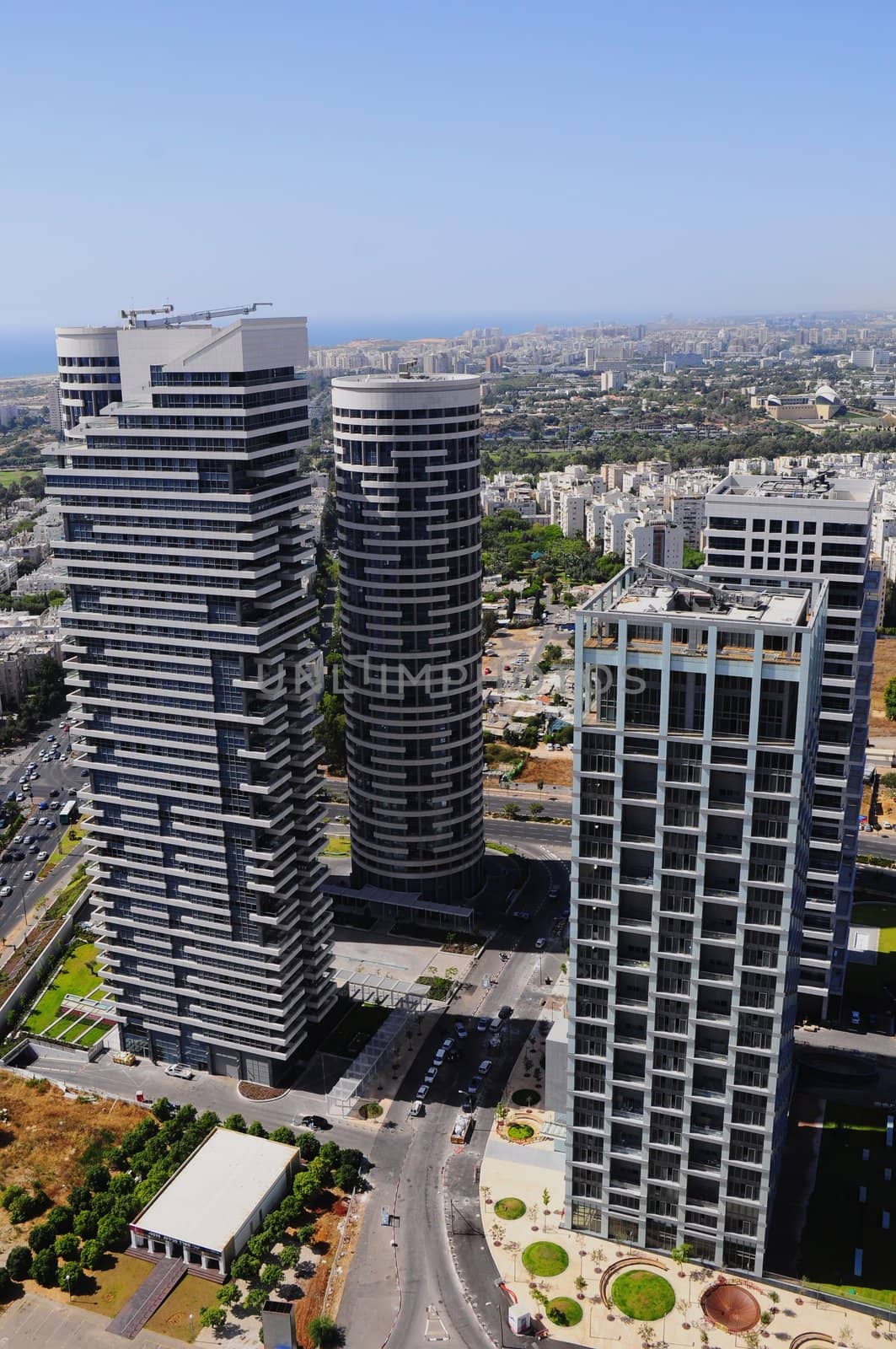 Roof of the buildings at Tel-Aviv .
