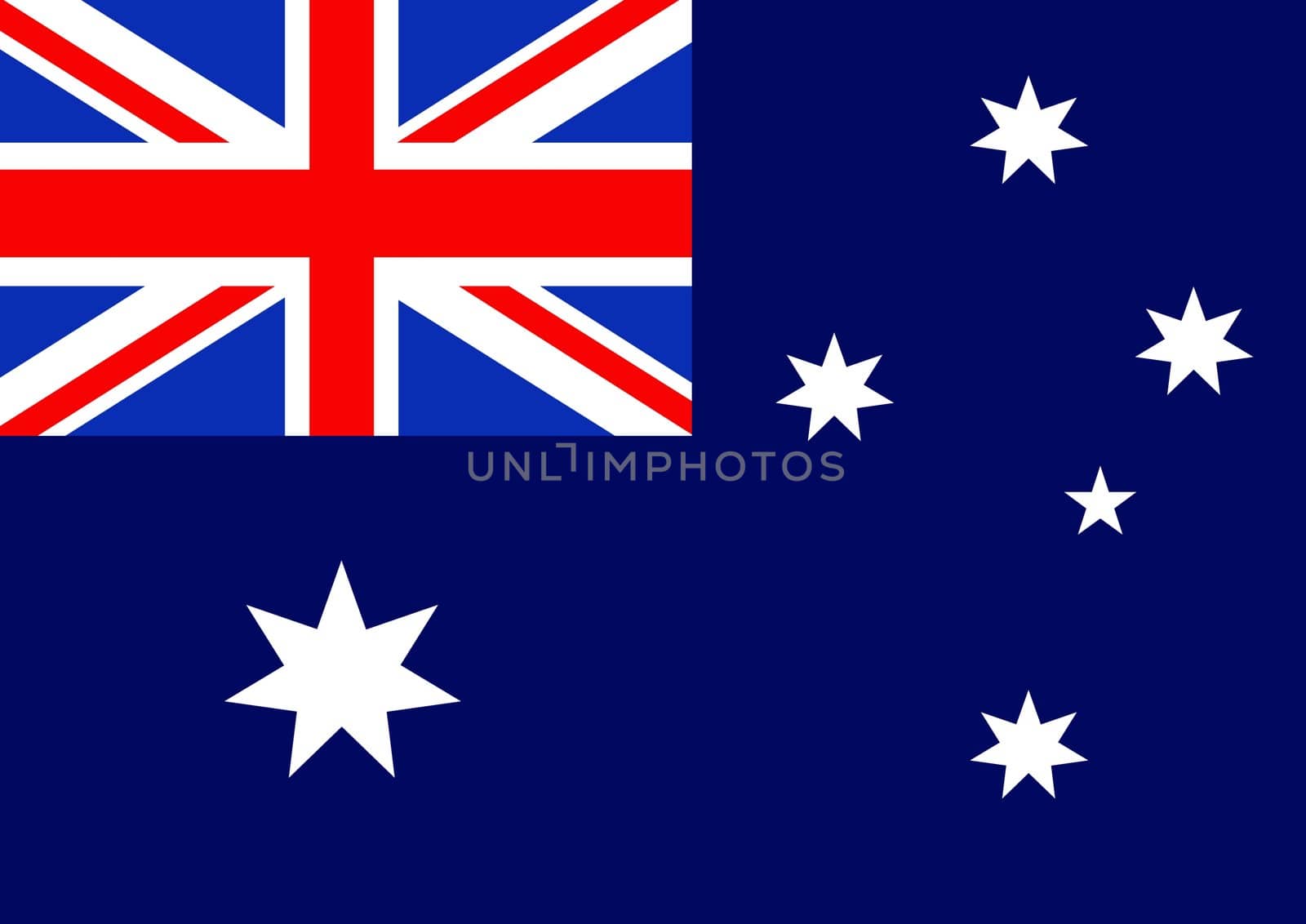 Illustrated flag of Australia 