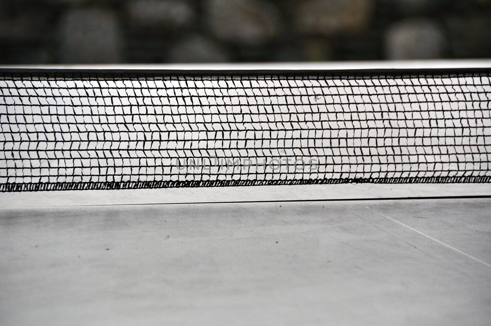 Closeup of table tennis (pingpong) net