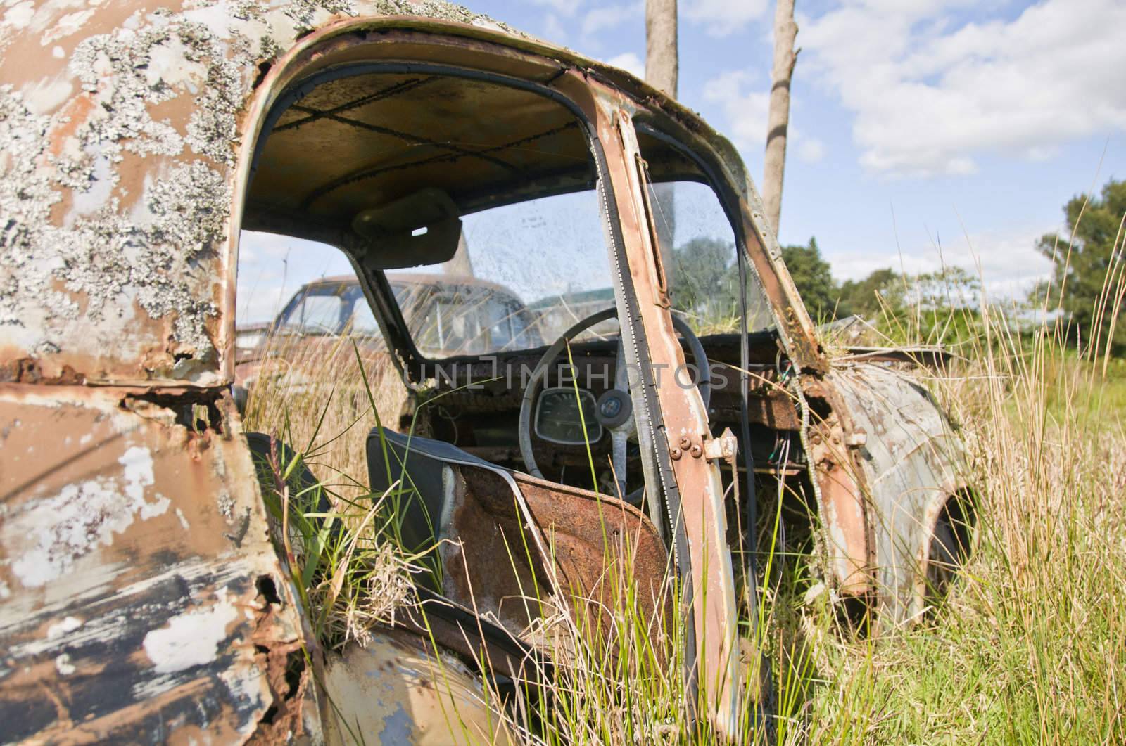 Abandoned Car in the New ealand countryside