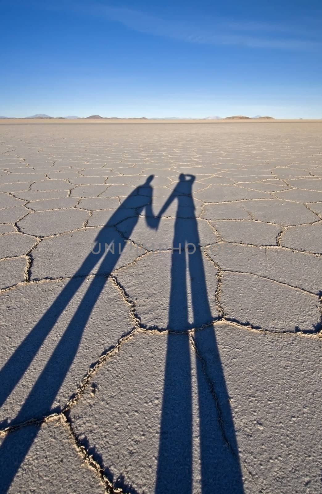 Shadow over the Bolivian Salt Flats