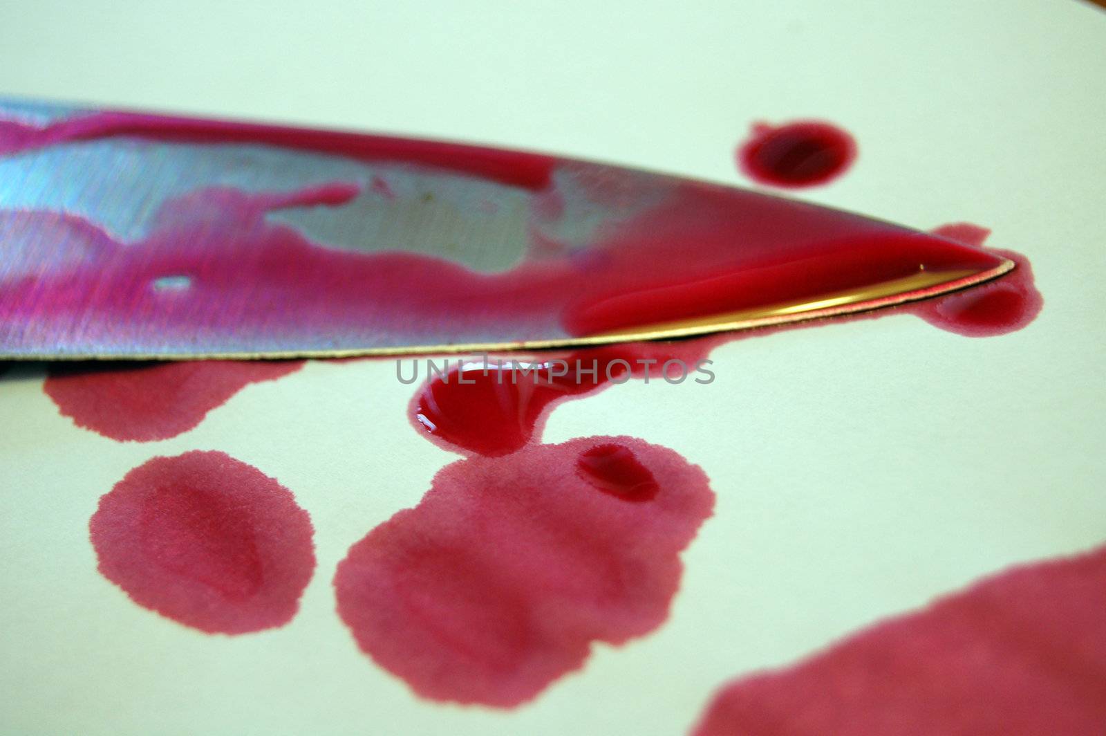 blood dripping knife