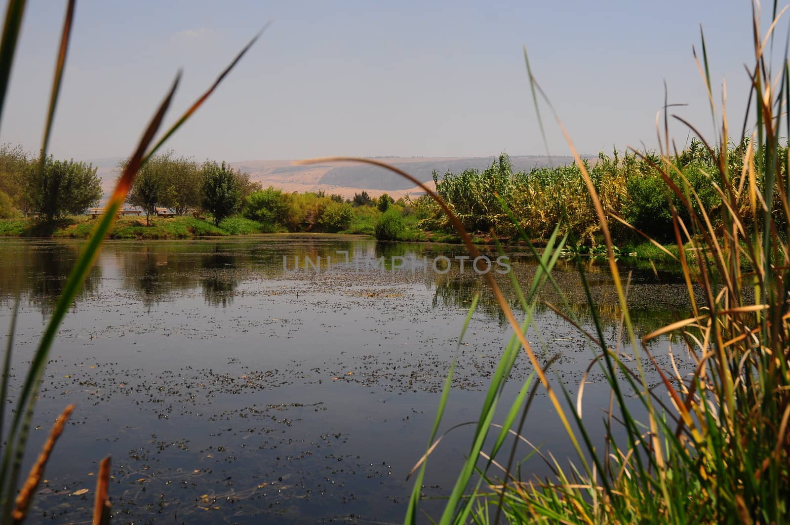 Lake in the North of Israel. Agmon aHula.