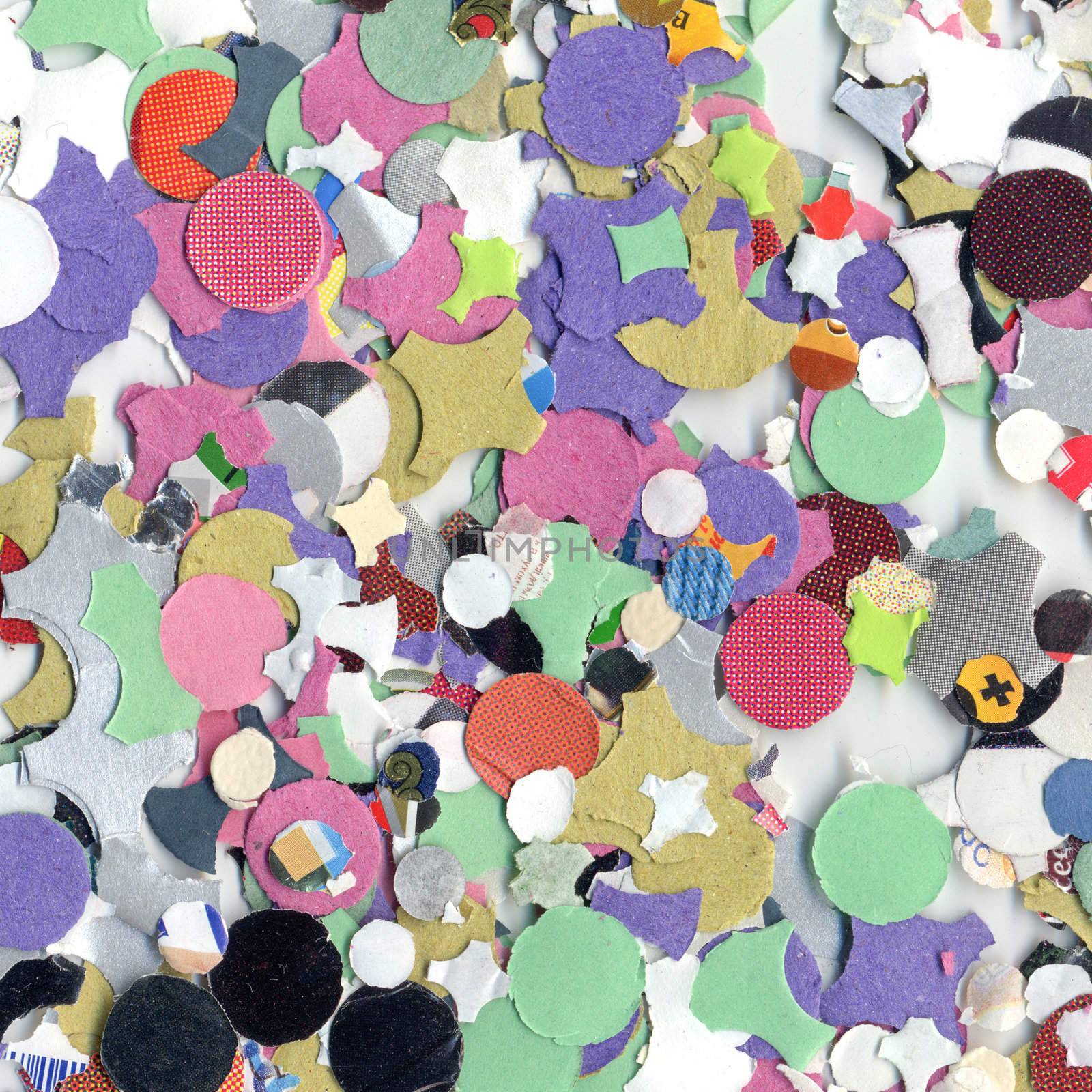 Carnival confetti background