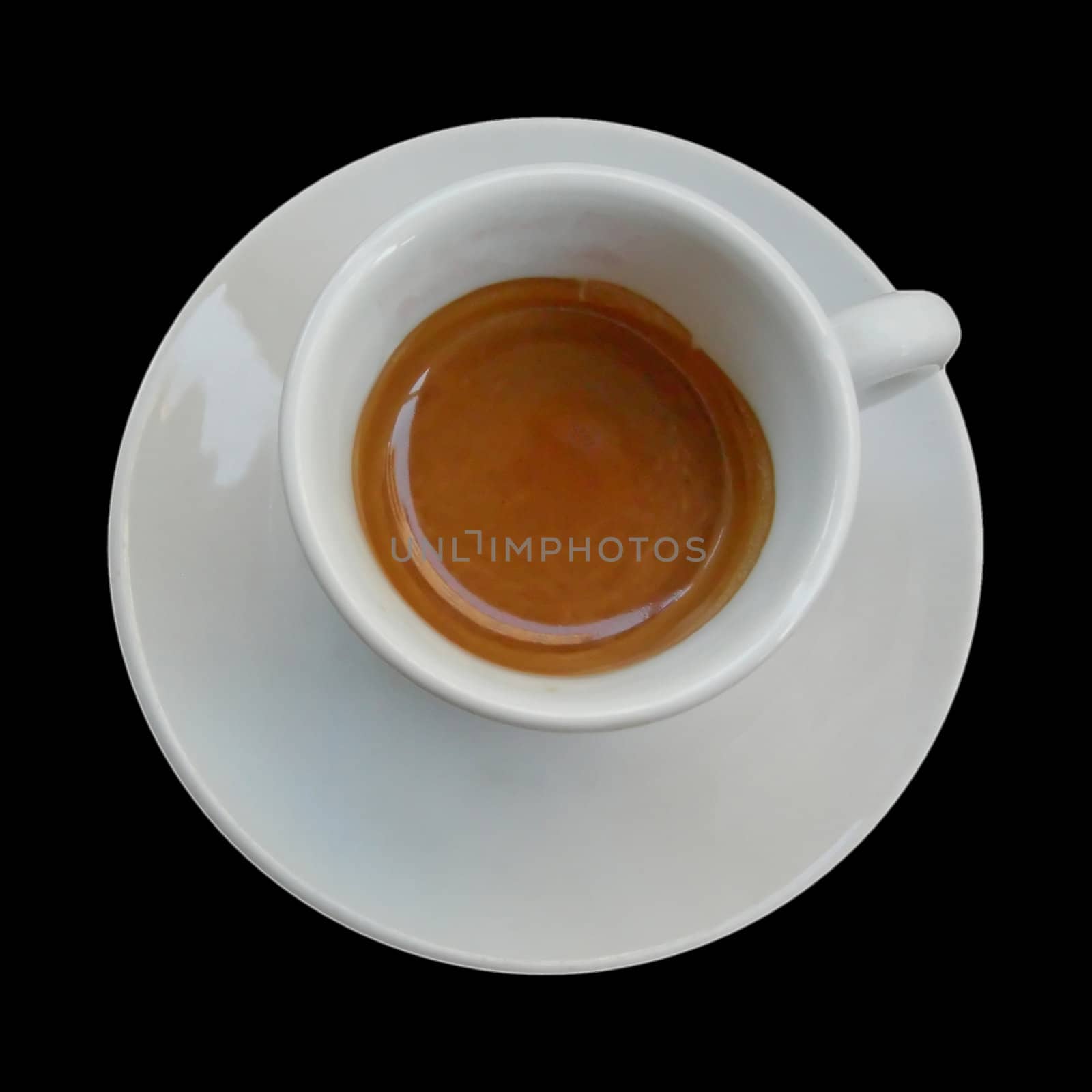 Coffee cup isolated on black background