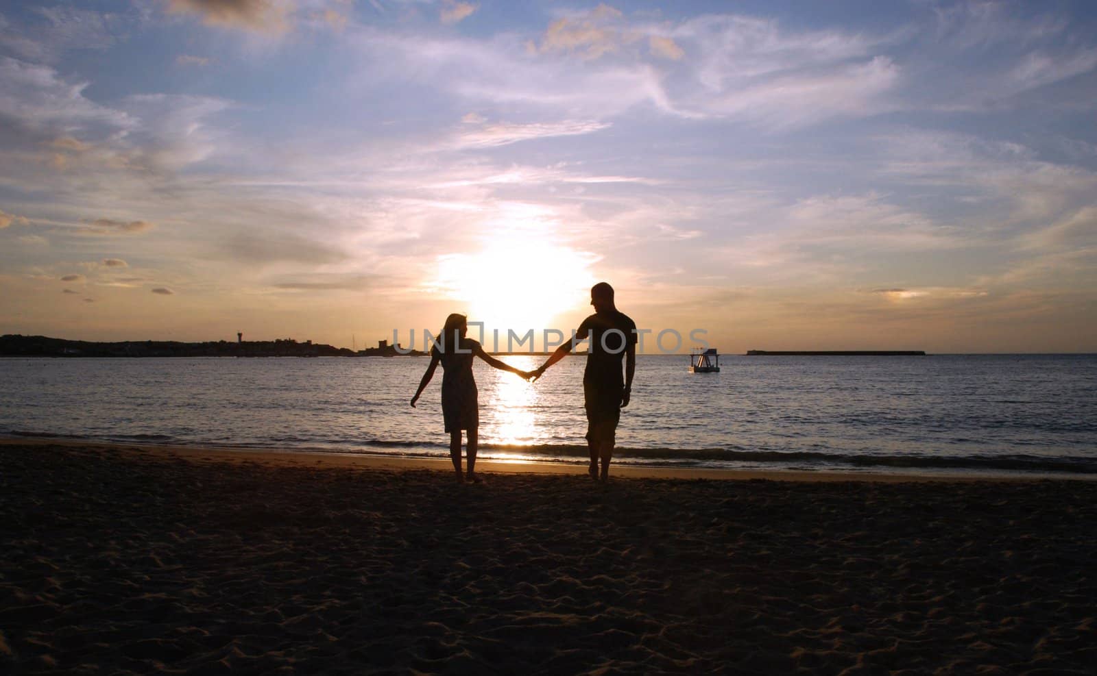 A couple at the sunset. by dariya64