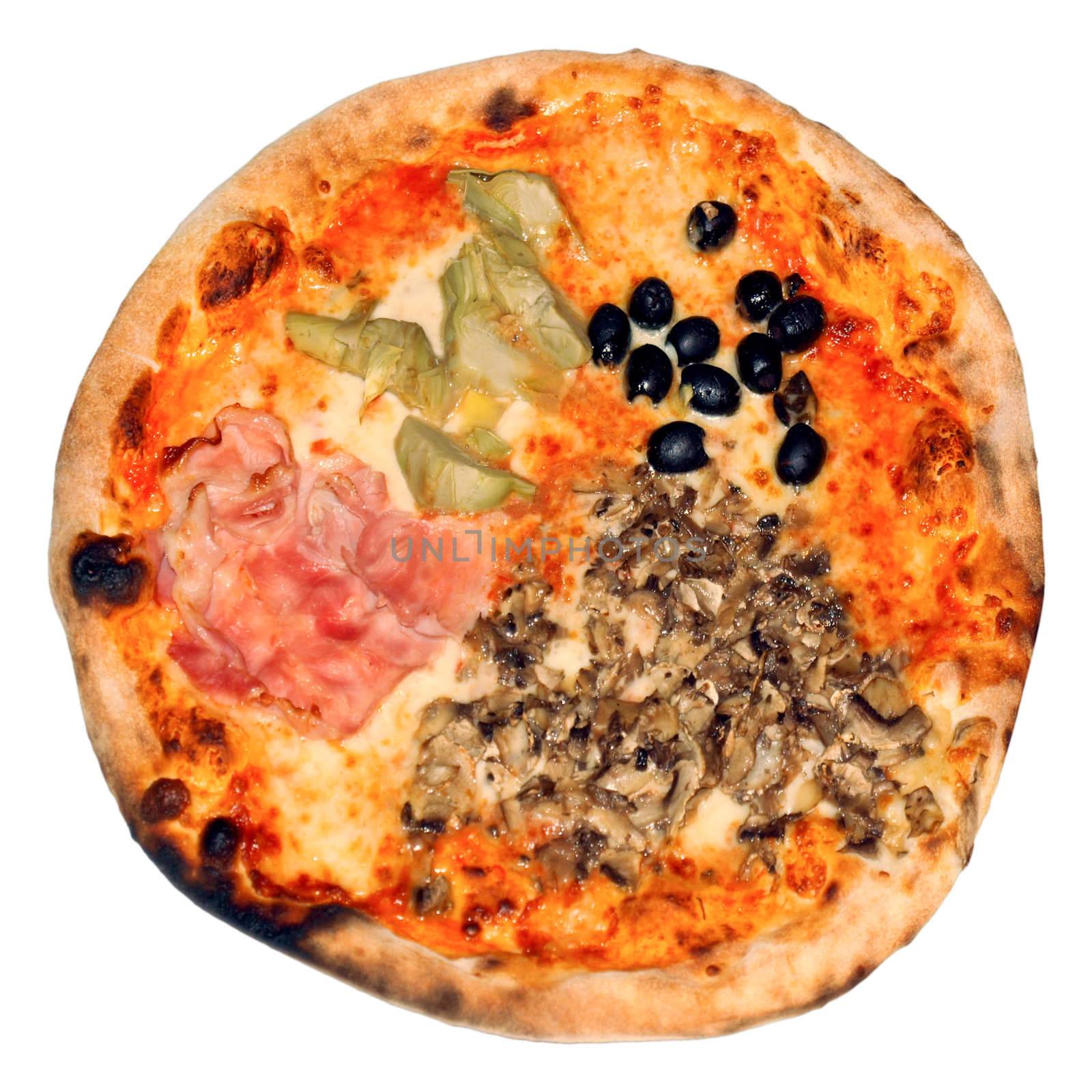 Italian Pizza Le Quattro Stagioni (The Four Seasons)
