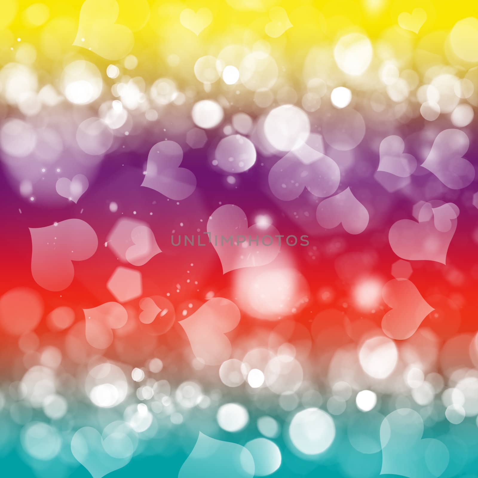 colorful gradient background with bokeh effects by sadestock