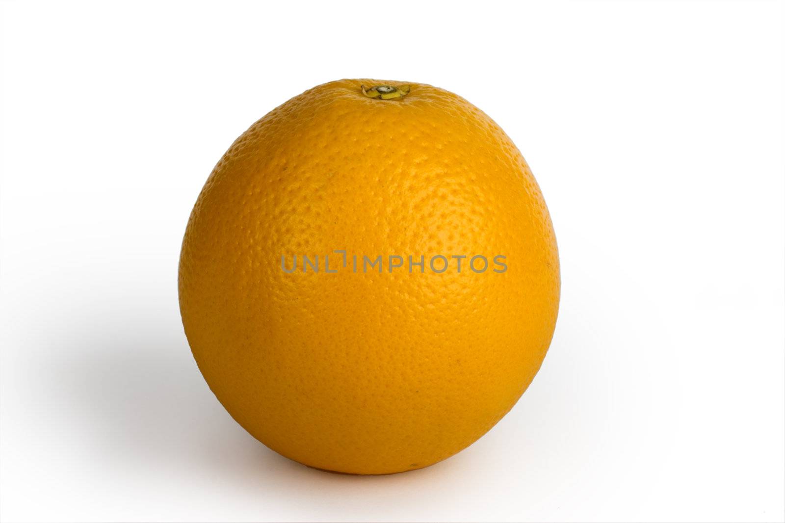 Picture of an orange isolated on white